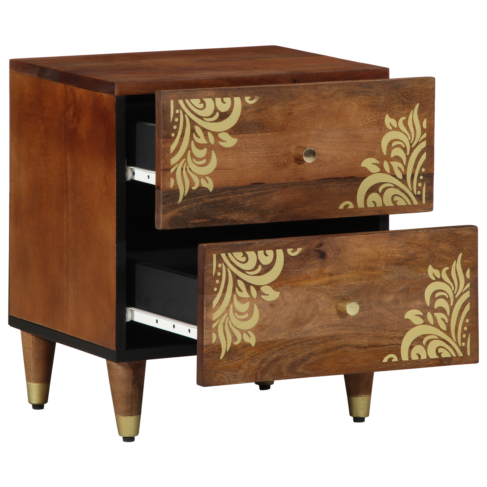 Bedside Cabinet 40x33x46 cm Solid Wood Mango - Image 2