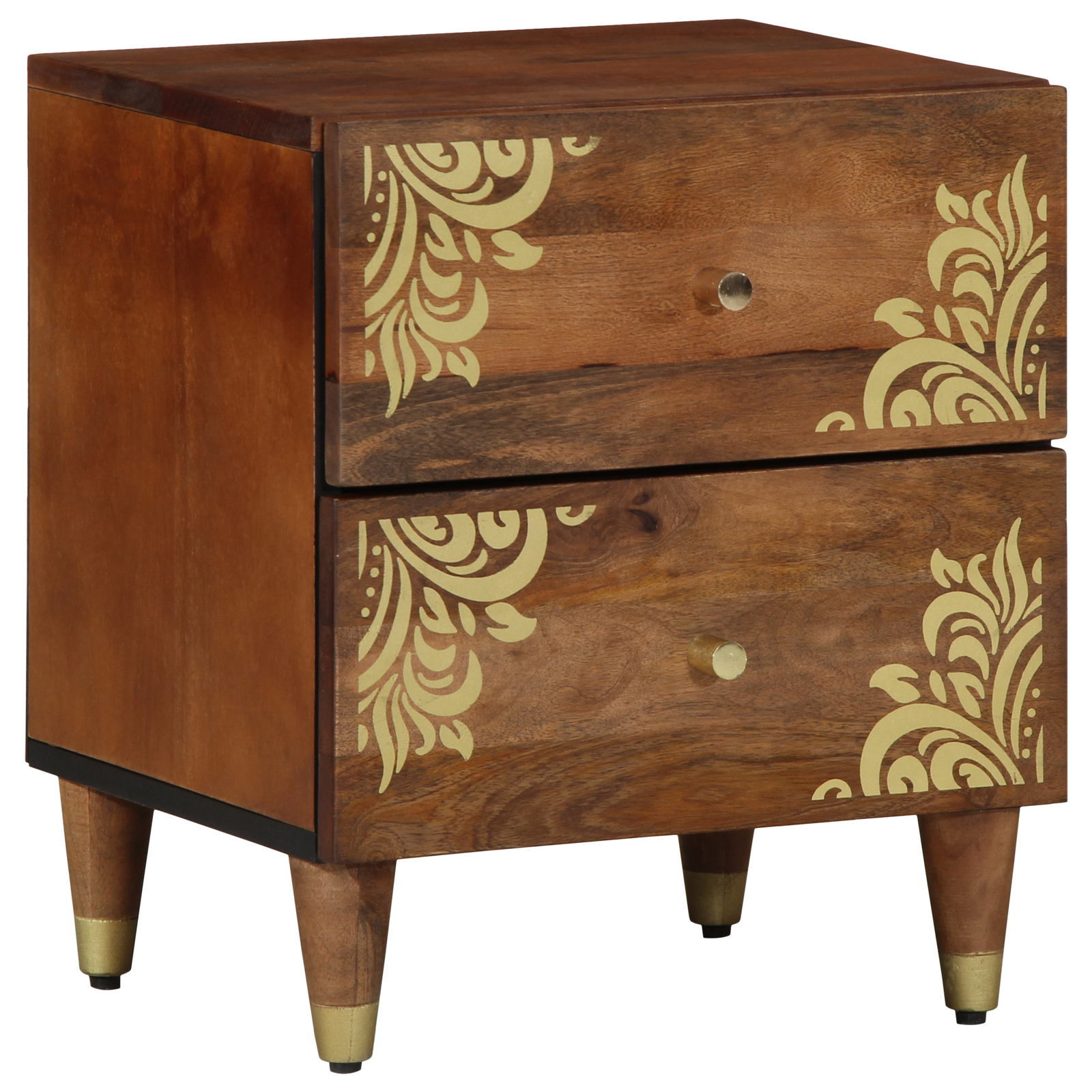 Bedside Cabinets 2 pcs 40x33,5x46 cm Solid Wood Mango - Image 2