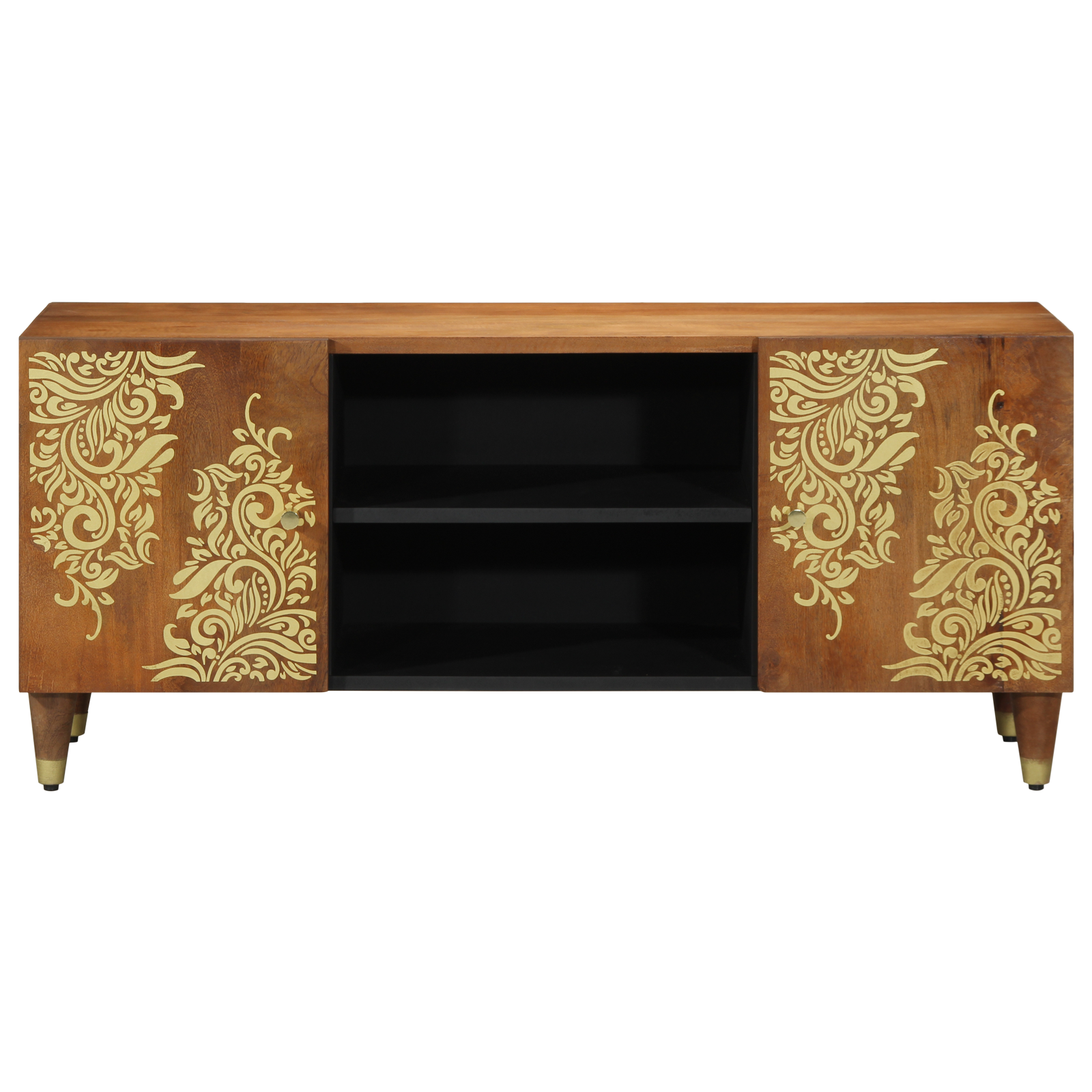 TV Cabinet 105x33x46 cm Solid Wood Mango - Image 3
