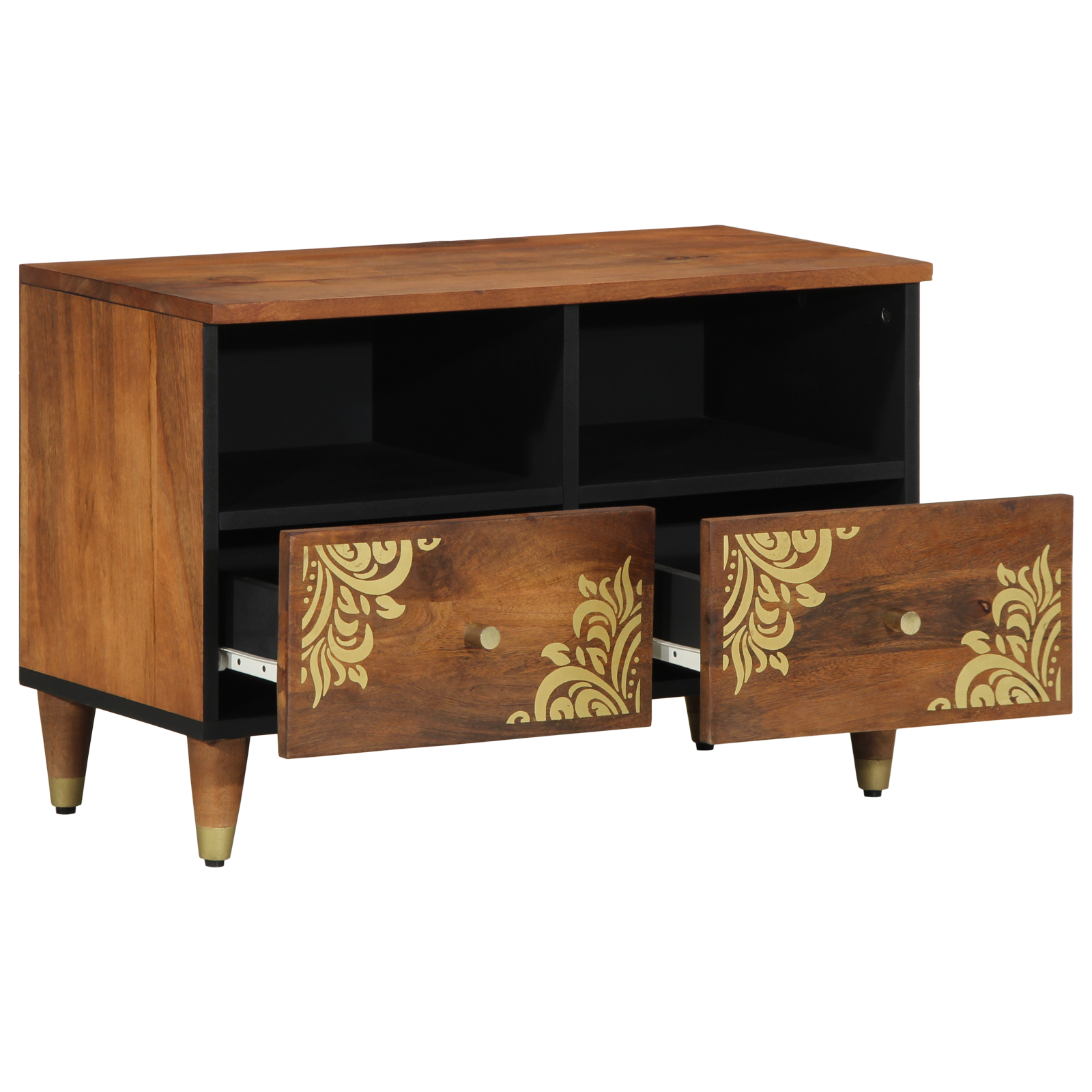 TV Cabinet 70x33x46 cm Solid Wood Mango - Image 2