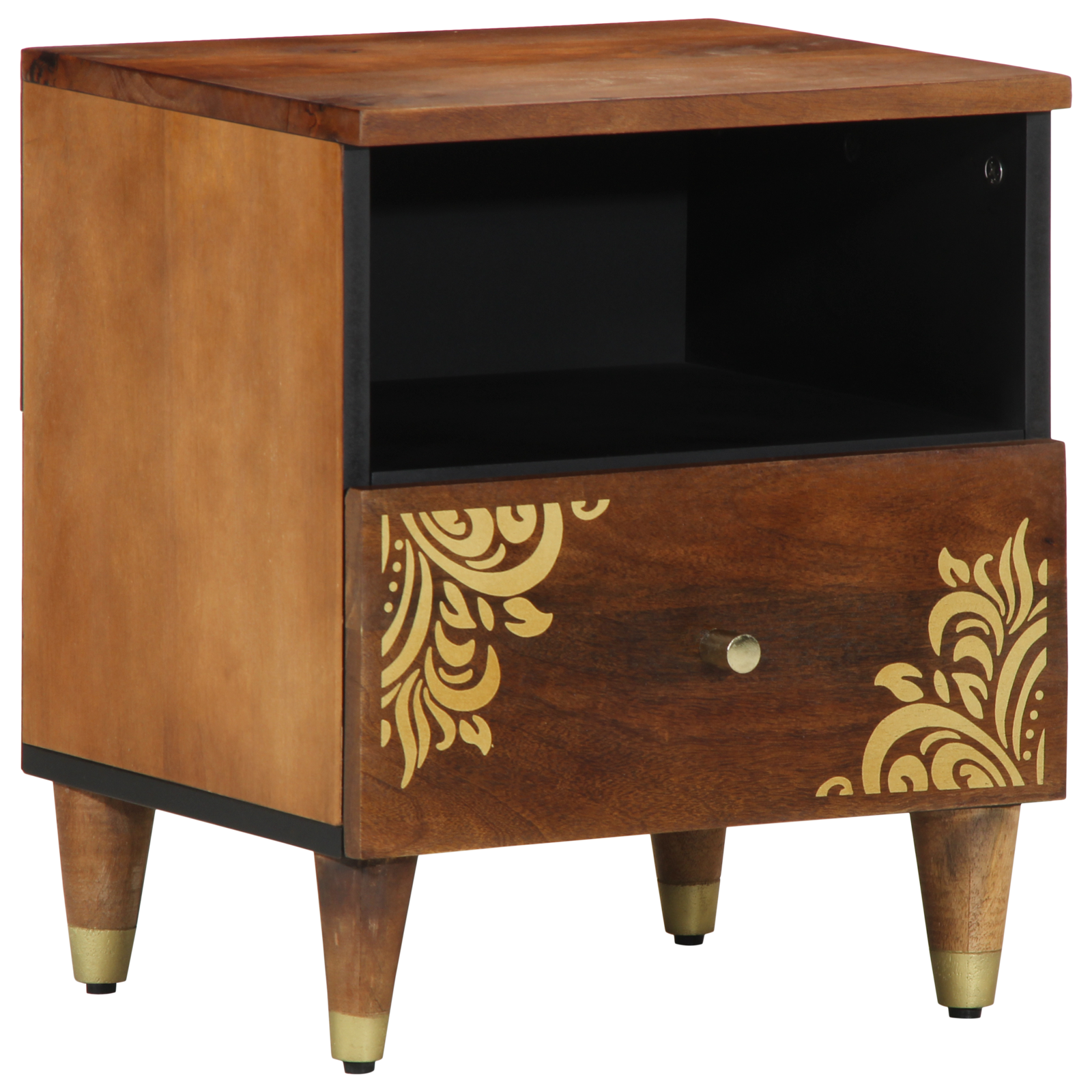 Bedside Cabinets 2 pcs 40x33x46 cm Solid Wood Mango - Image 2