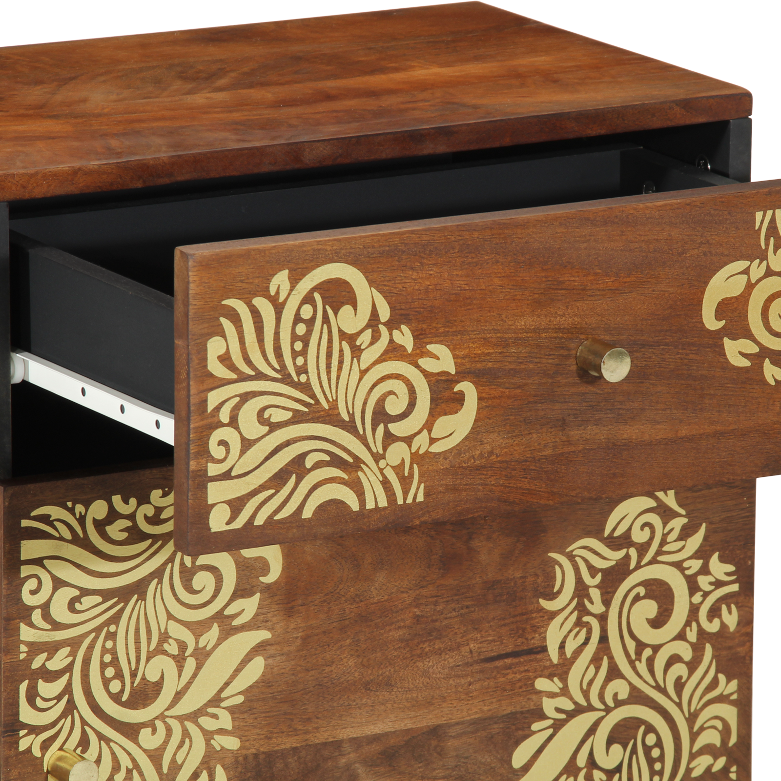 Bedside Table Honey brown Solid wood 50 x 33 x 60 cm Durable - Image 7