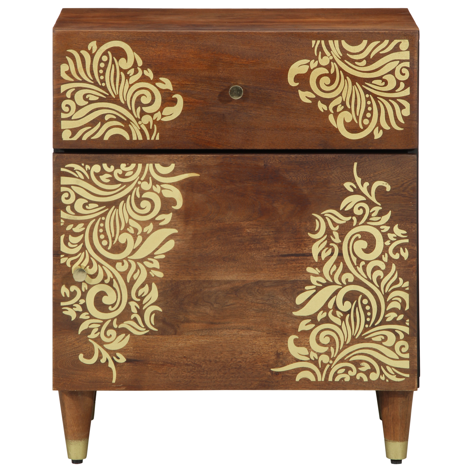 Bedside Table Honey brown Solid wood 50 x 33 x 60 cm Durable - Image 3