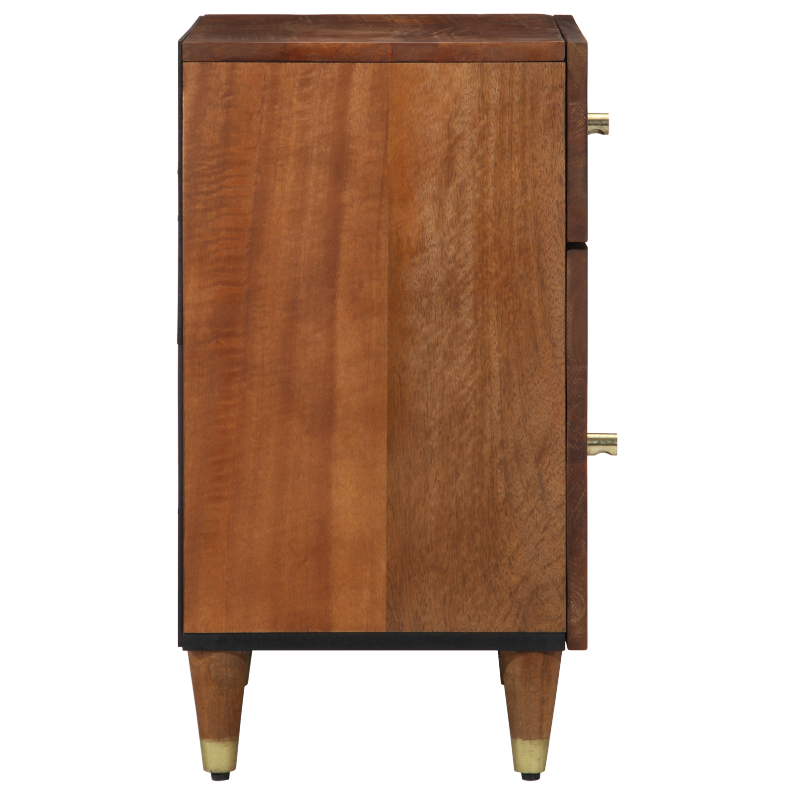Bedside Table Honey brown Solid wood 50 x 33 x 60 cm Durable - Image 4
