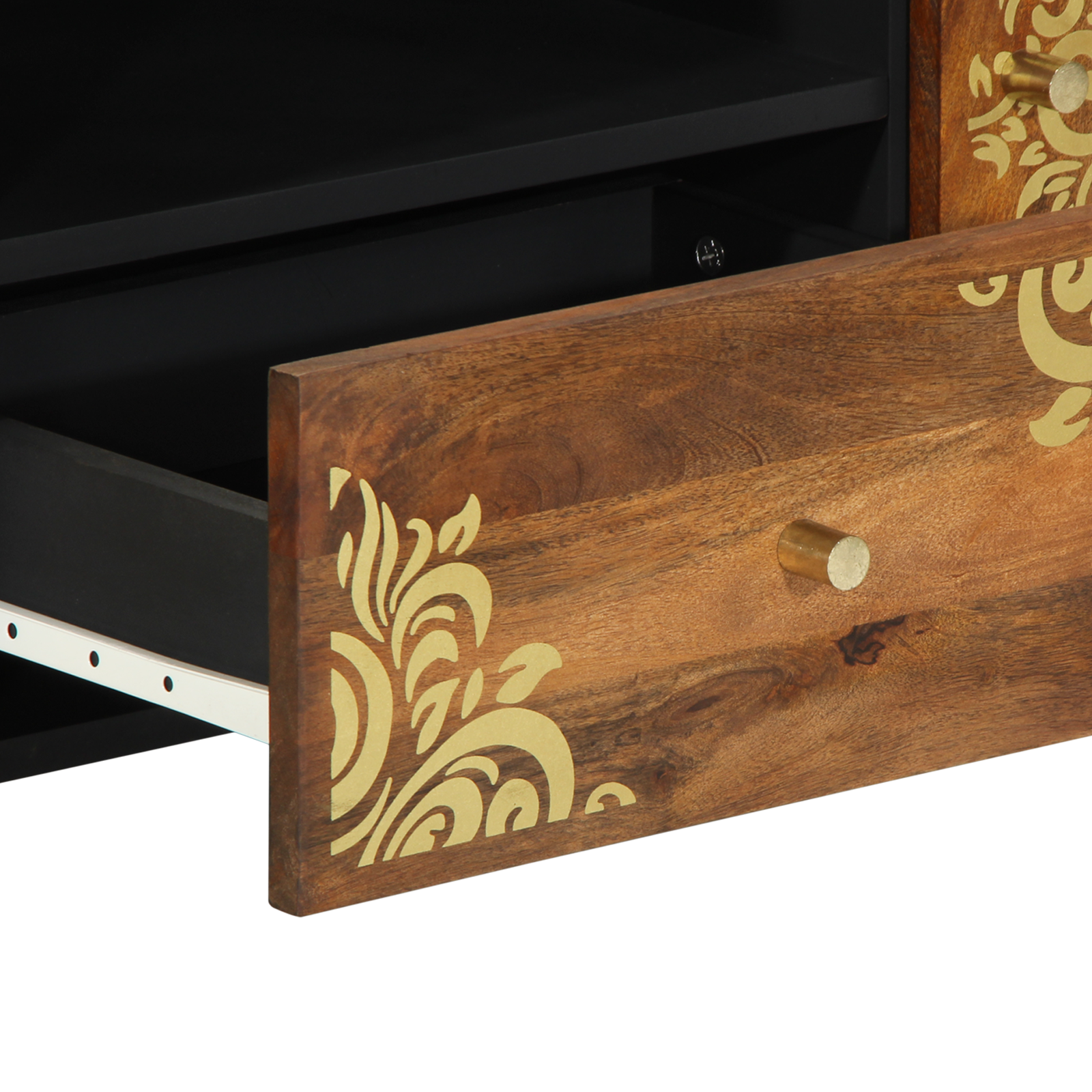 TV Cabinet 105x33x46 cm Solid Wood Mango - Image 7