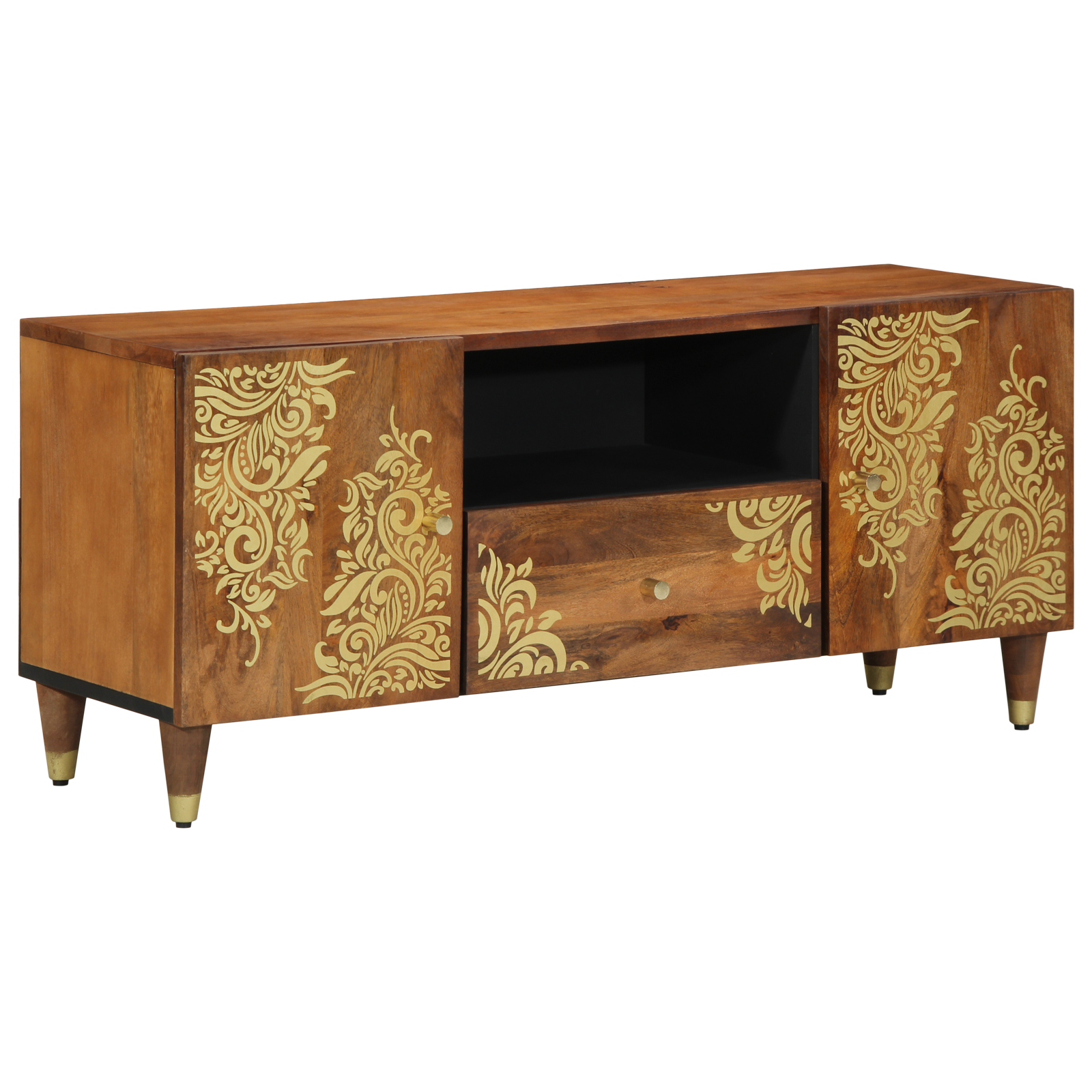 TV-kast 105x33x46 cm Massief Mangohout