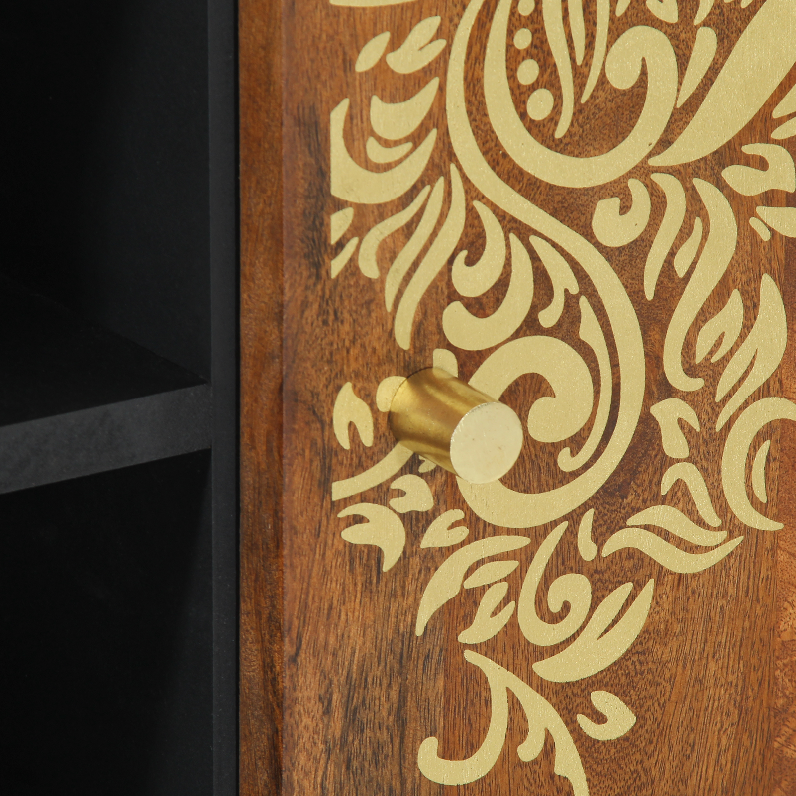 TV Cabinet Honey brown Solid mango wood, Engineered wood - Image 7