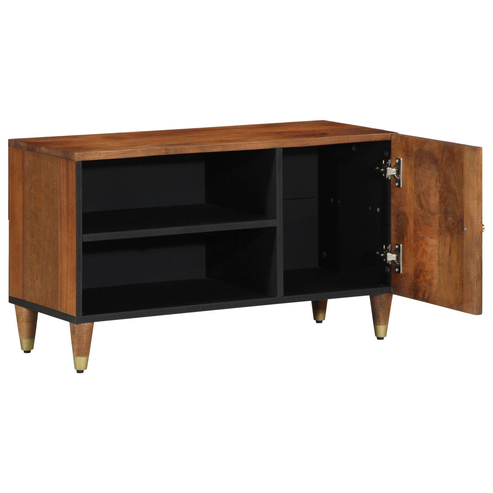 TV Cabinet Honey brown Solid mango wood, Engineered wood - Image 2