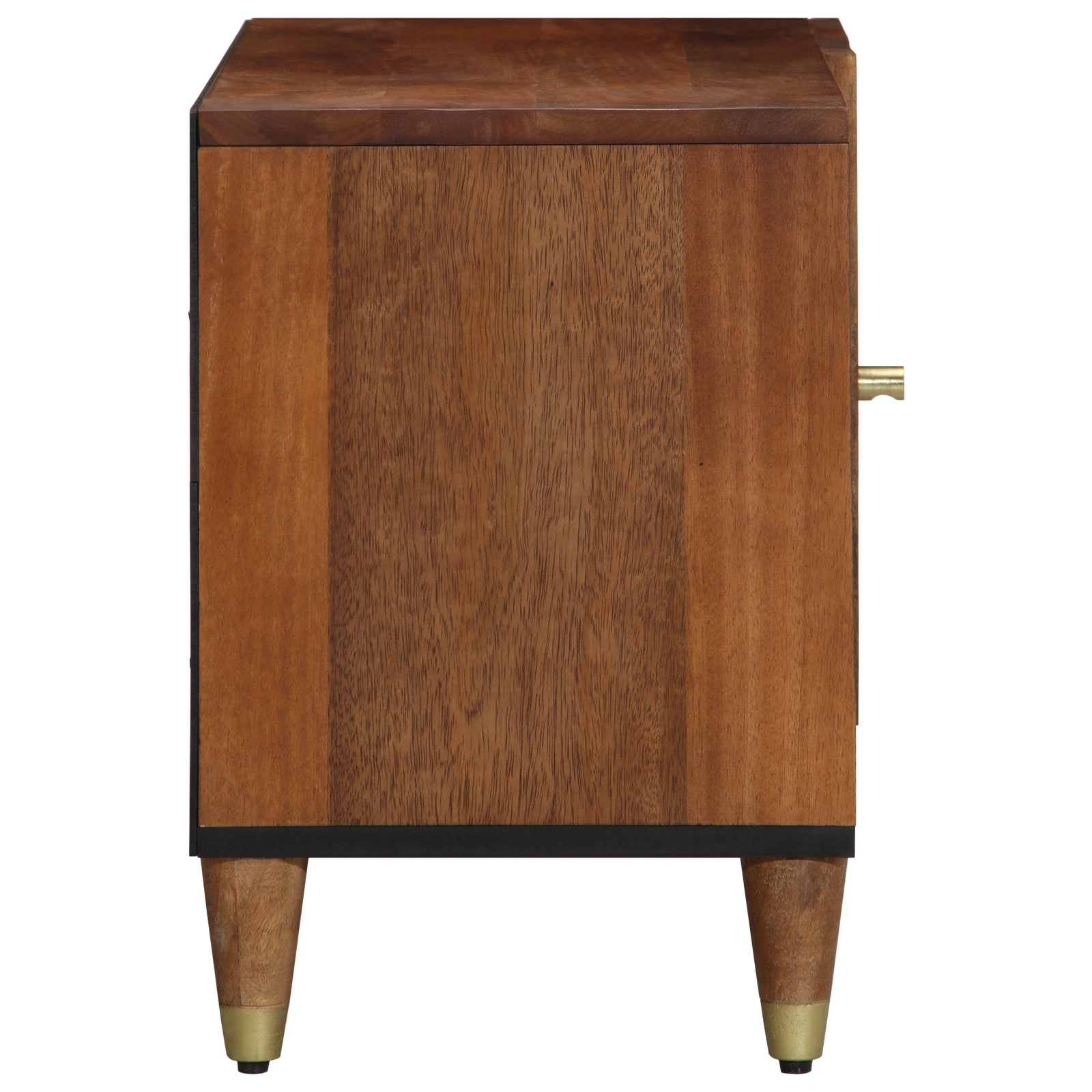 TV Cabinet Honey brown Solid mango wood, Engineered wood - Image 4