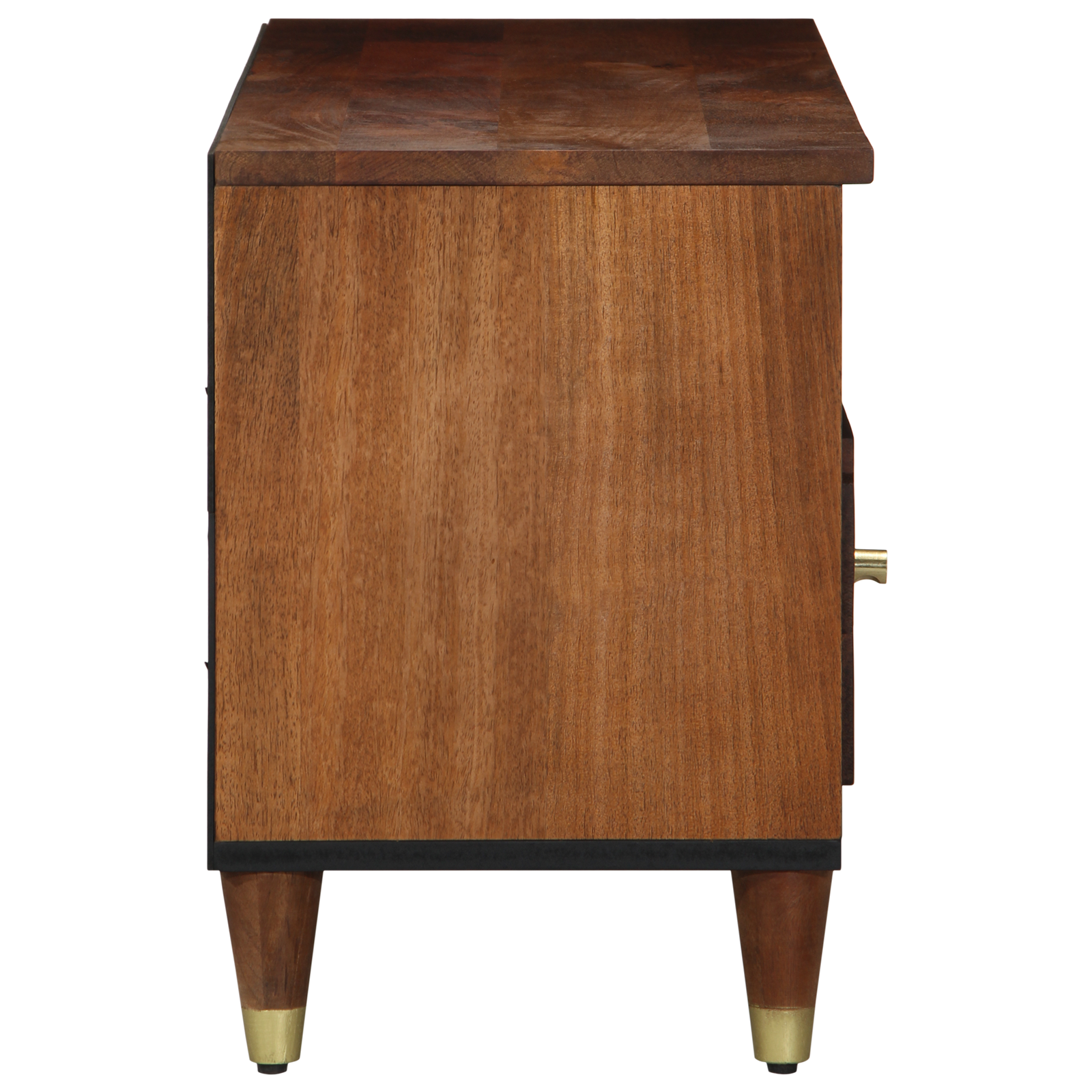 TV Cabinet 100x33x46 cm Solid Wood Mango - Image 4