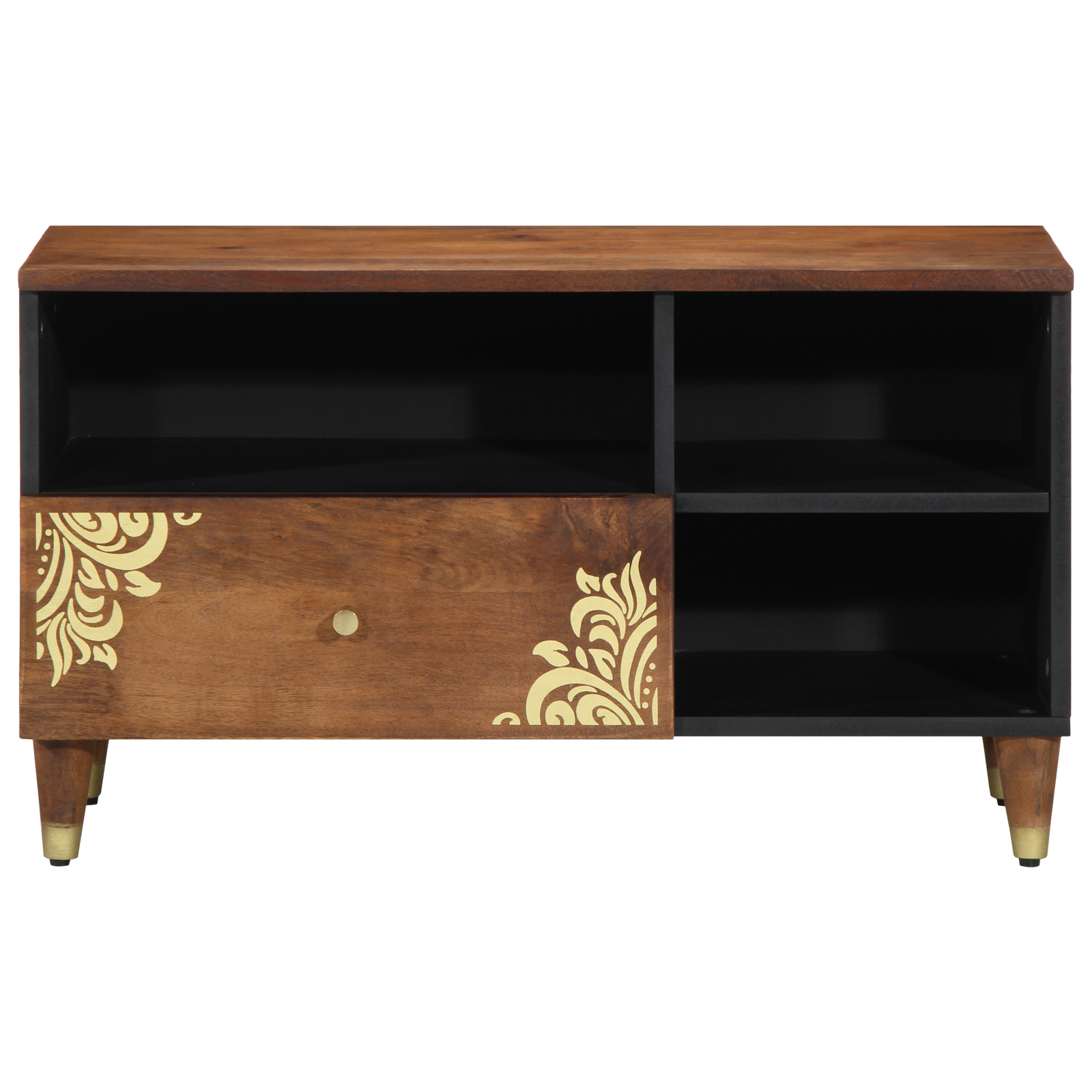 Media Cabinet Honey brown Solid mango wood, Engineered wood - Image 3
