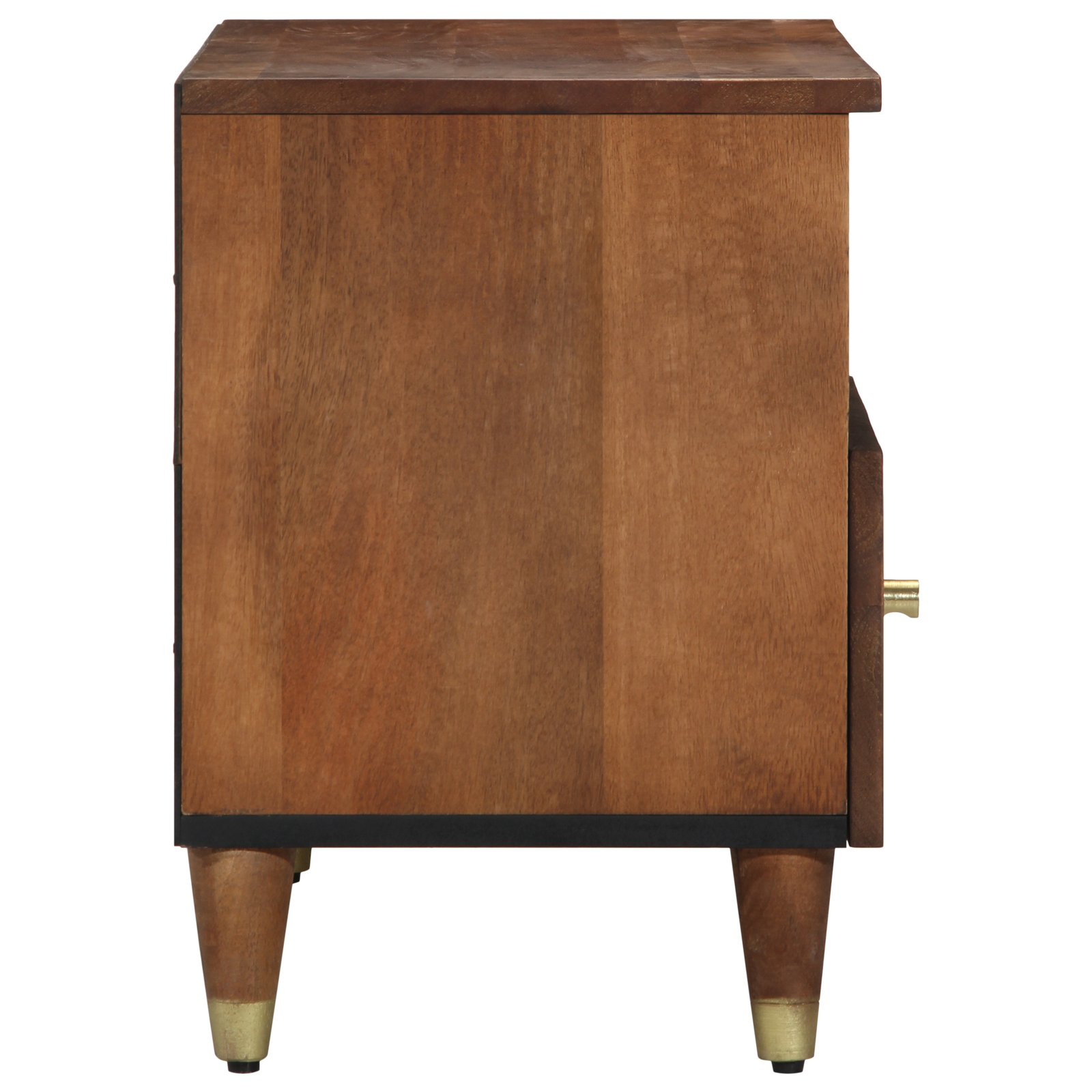 Media Cabinet Honey brown Solid mango wood, Engineered wood - Image 4