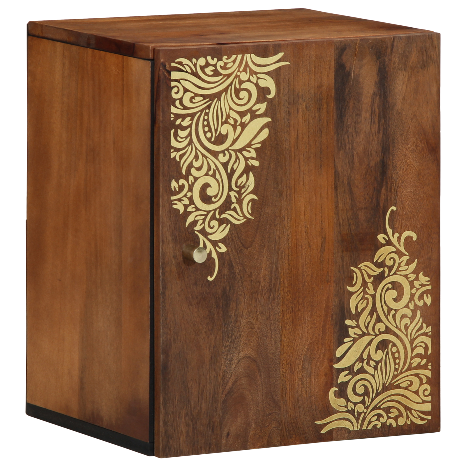 Badkamerwandkast 38x33x48 cm Massief mangohout