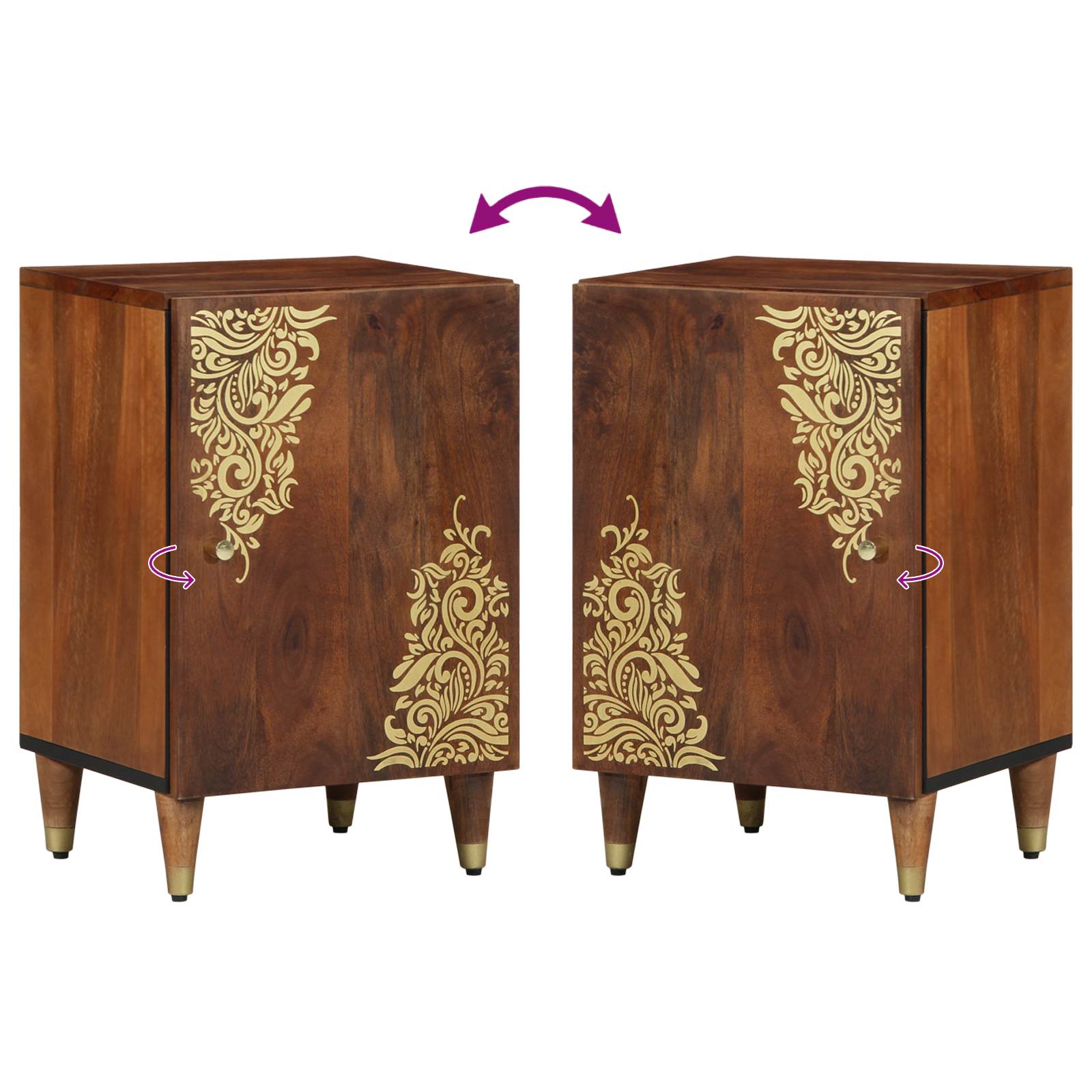 Bathroom Cabinet Honey Brown Solid Acacia Wood 38 x 33 x 58 cm - Image 10