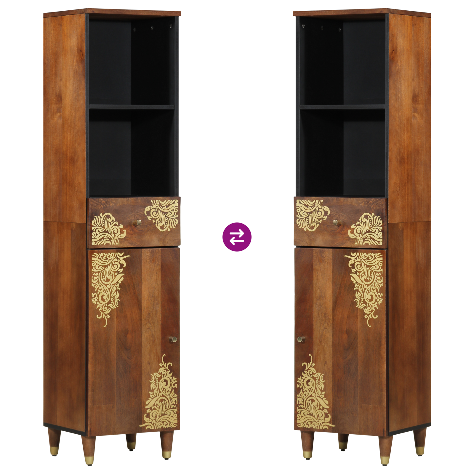 Sideboard 38x33x160 cm Solid Wood Mango - Image 10