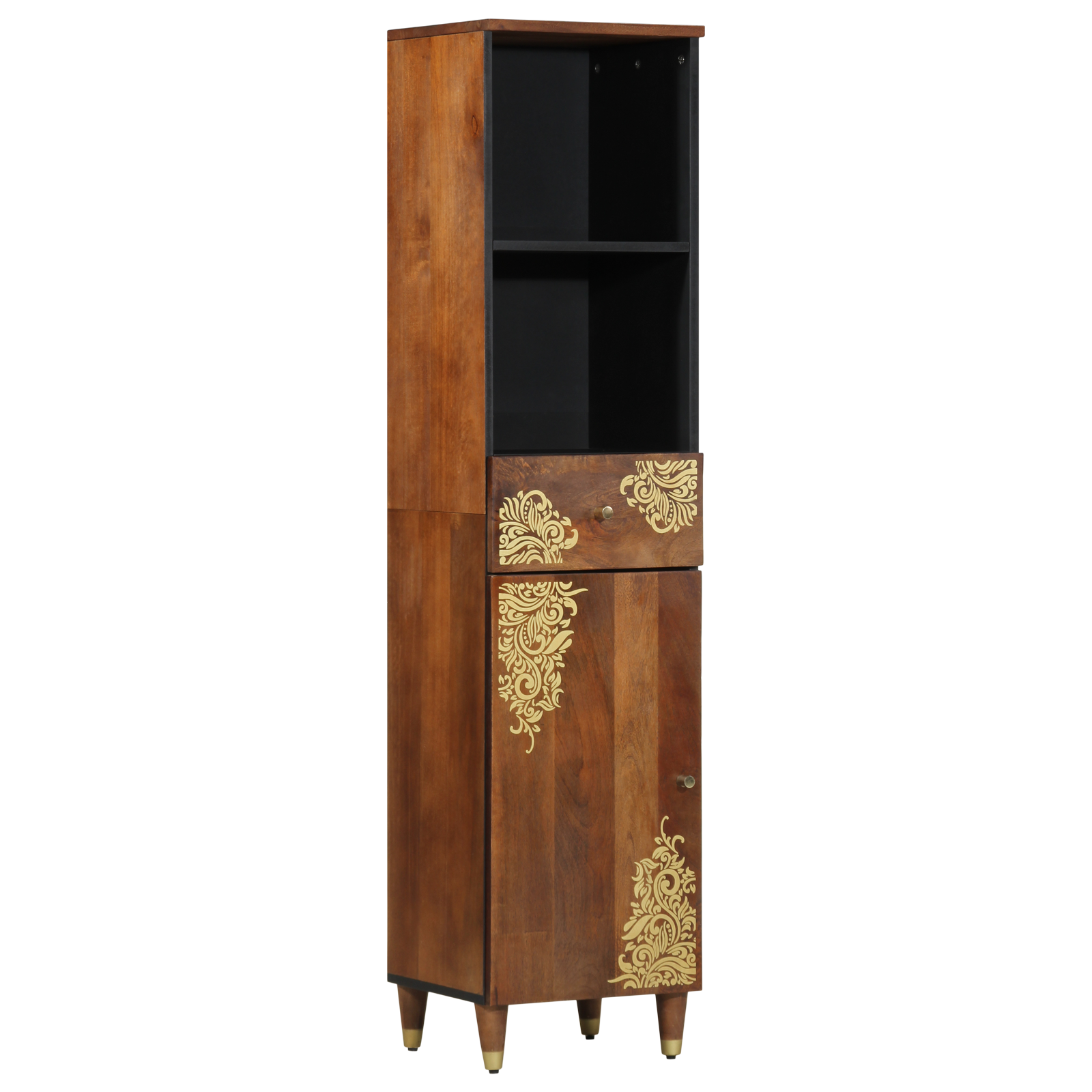 Dressoir 38x33x160 cm Massief Mango Hout