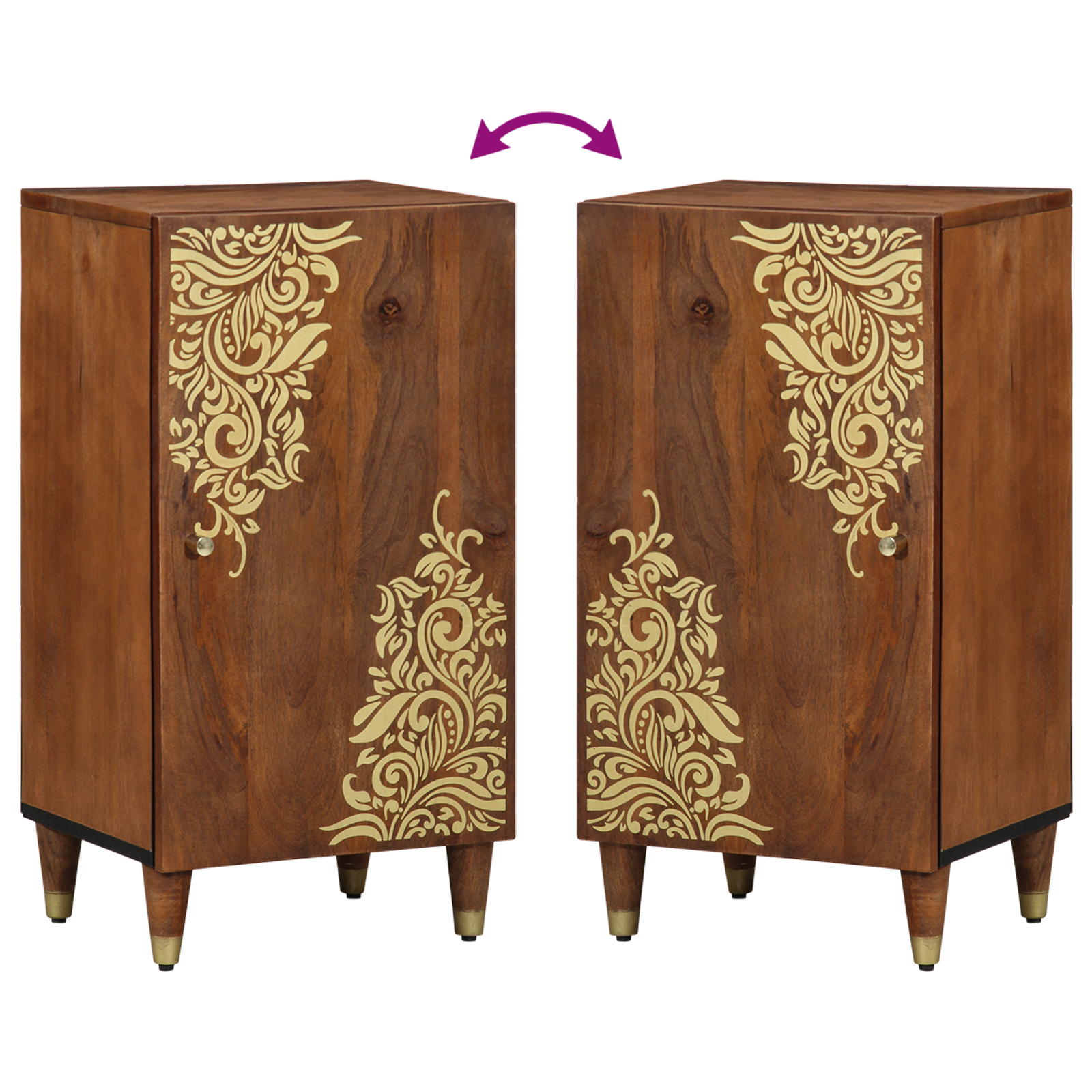 Sideboard 40x33x75 cm Solid Wood Mango - Image 10