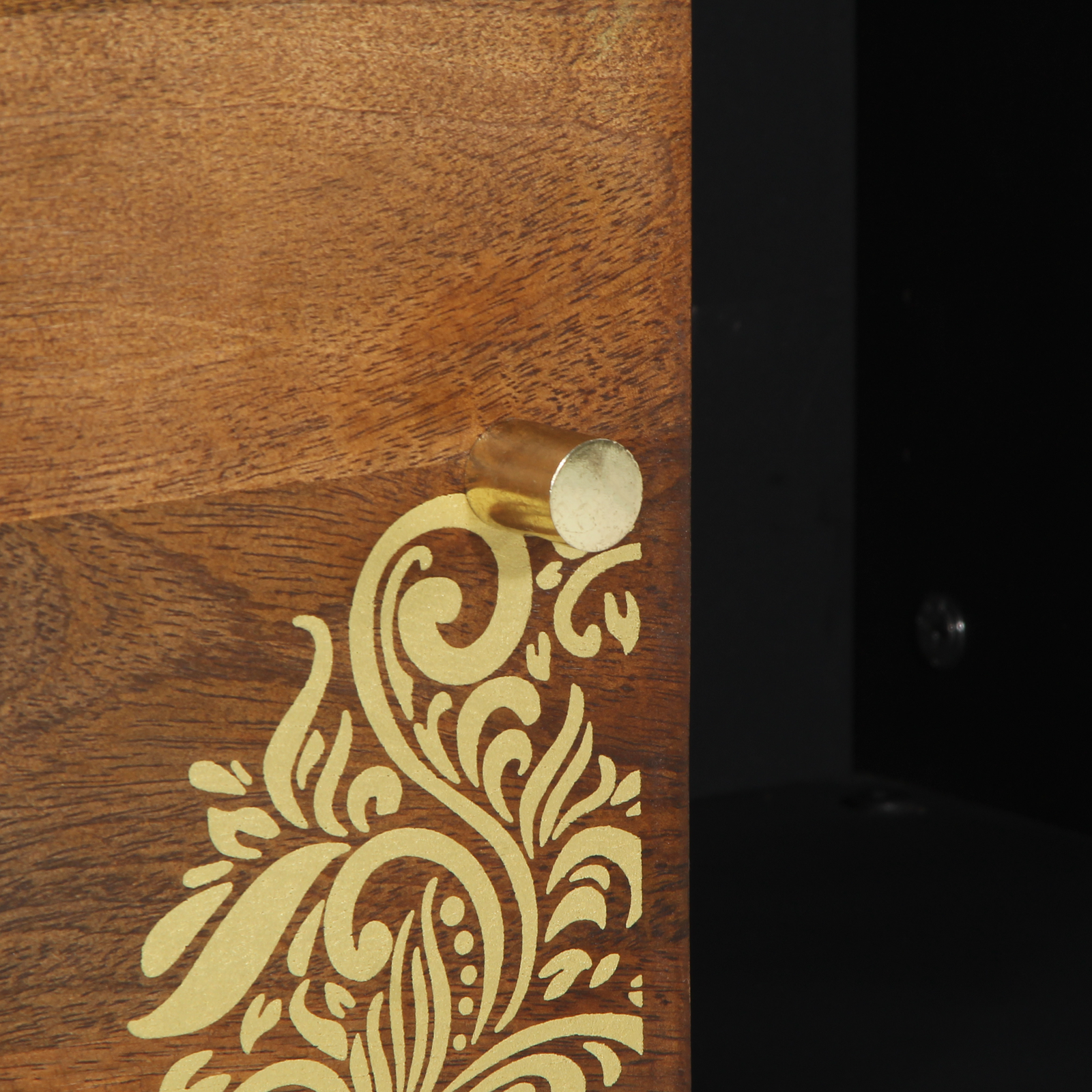 Media Storage Cabinets & Racks Honey brown Solid wood Medium - Image 7