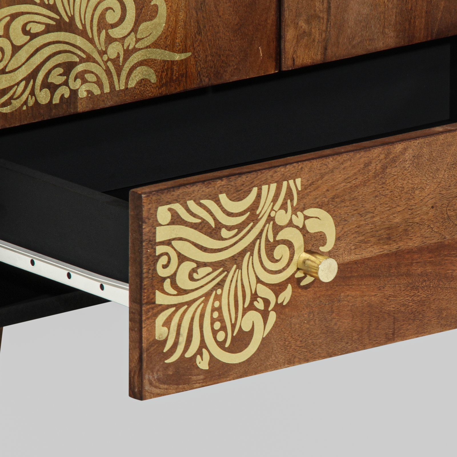 Highboard 60x33x100 cm Solid Wood Mango - Image 8