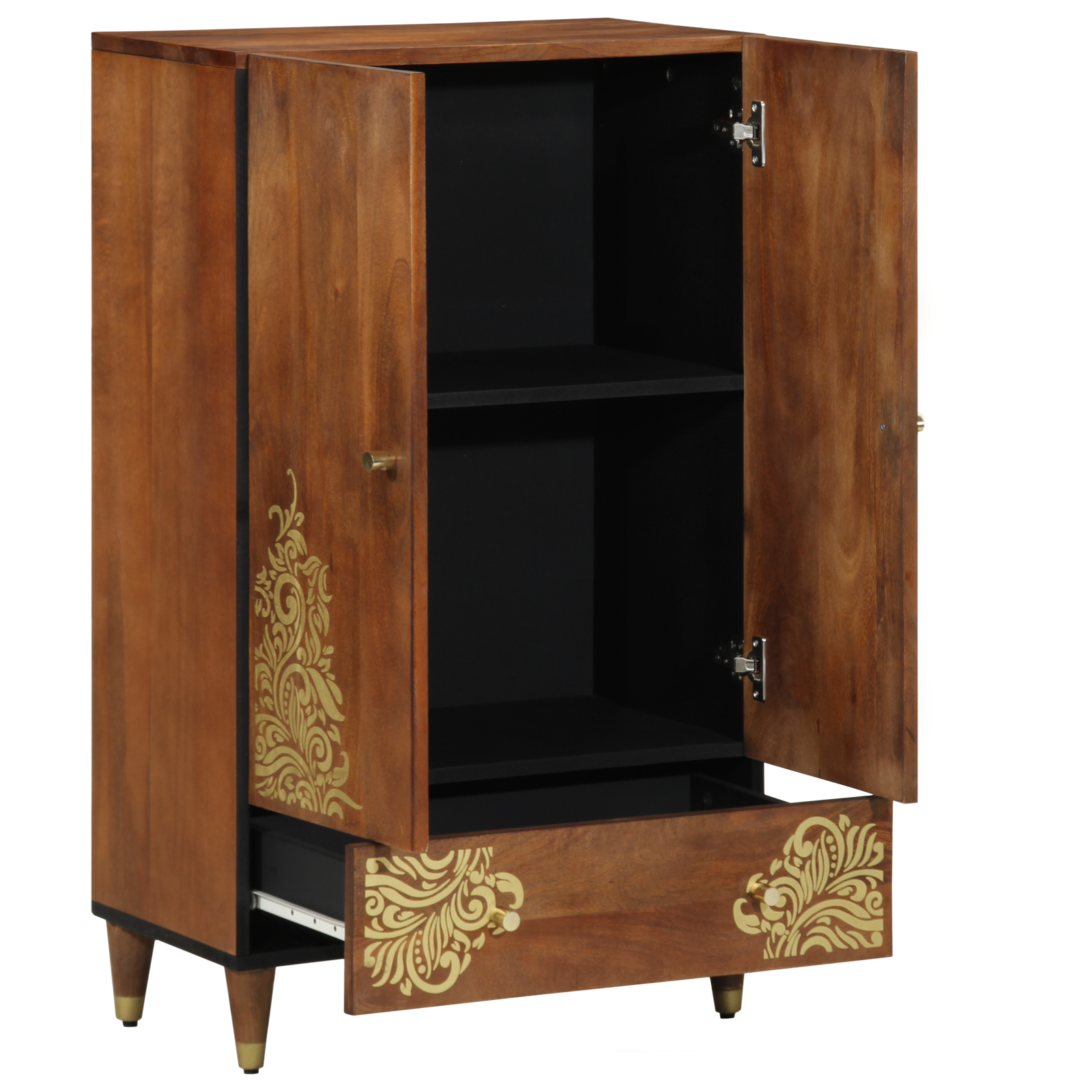 Highboard 60x33x100 cm Solid Wood Mango - Image 2