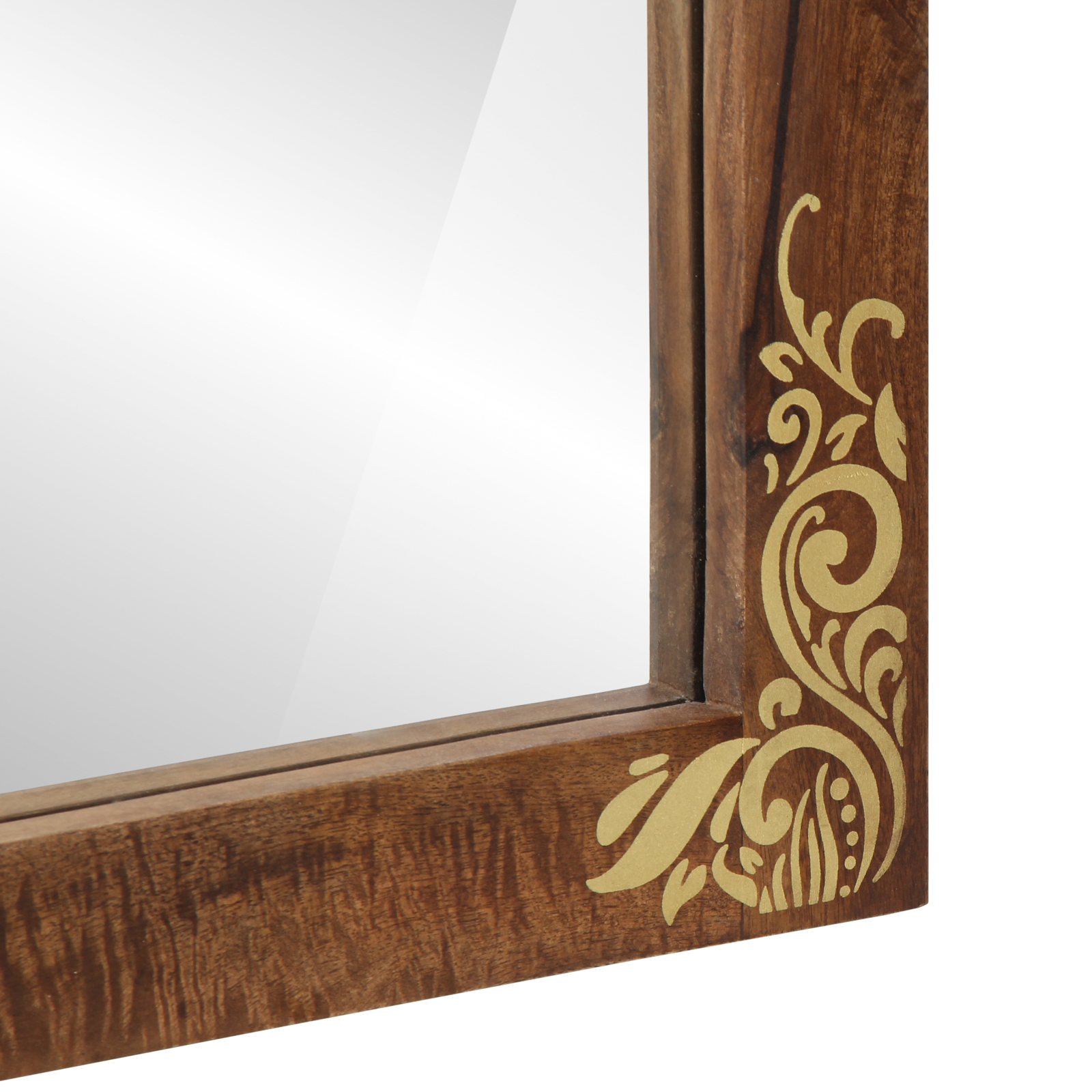 Bathroom Mirror 50x70x3 cm Solid Wood Mango - Image 6