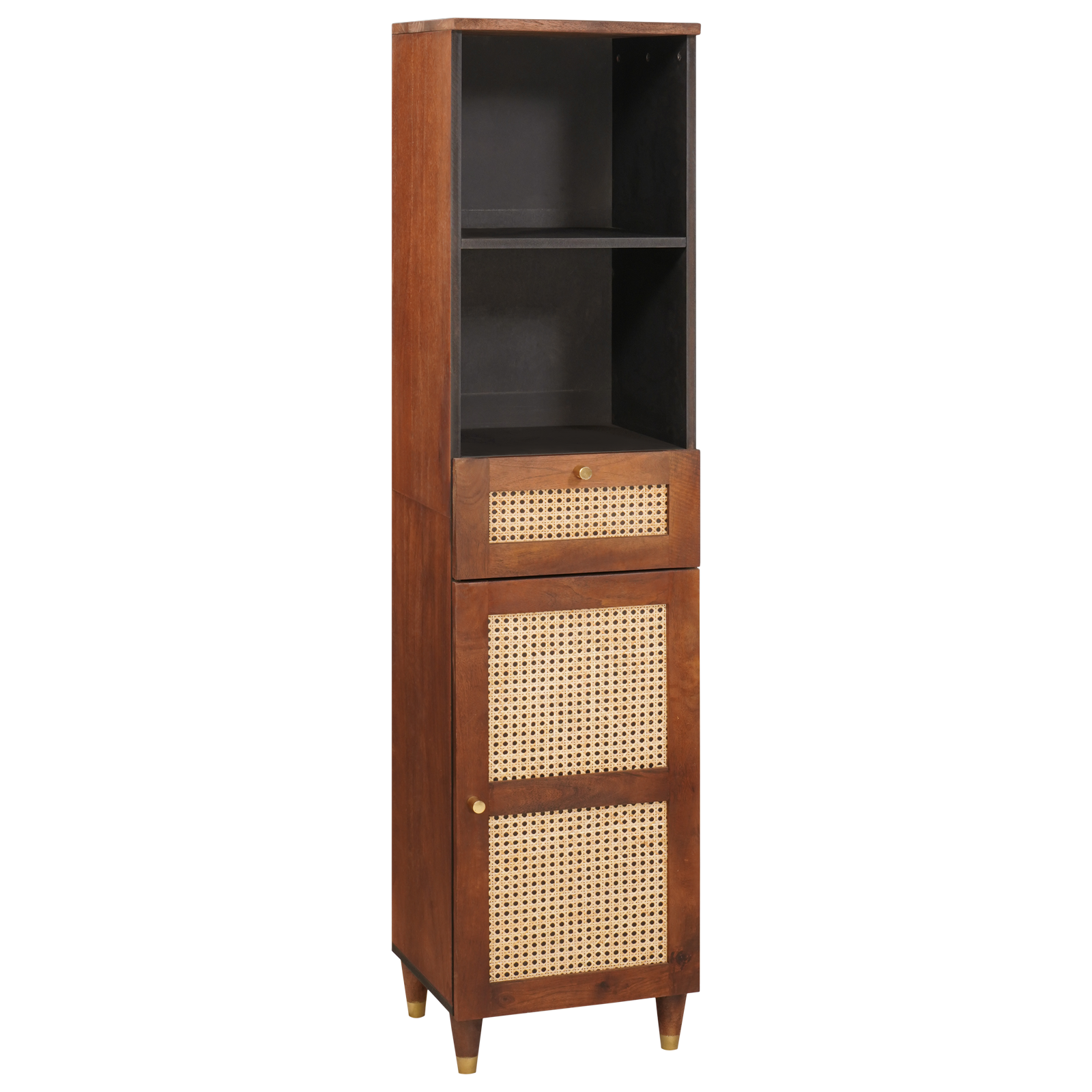 Thumbnail - vidaXL Sideboard mit Schubladen mit Regal mit Speicher mit Tür Braun 38 x 33,5 x 160 cm