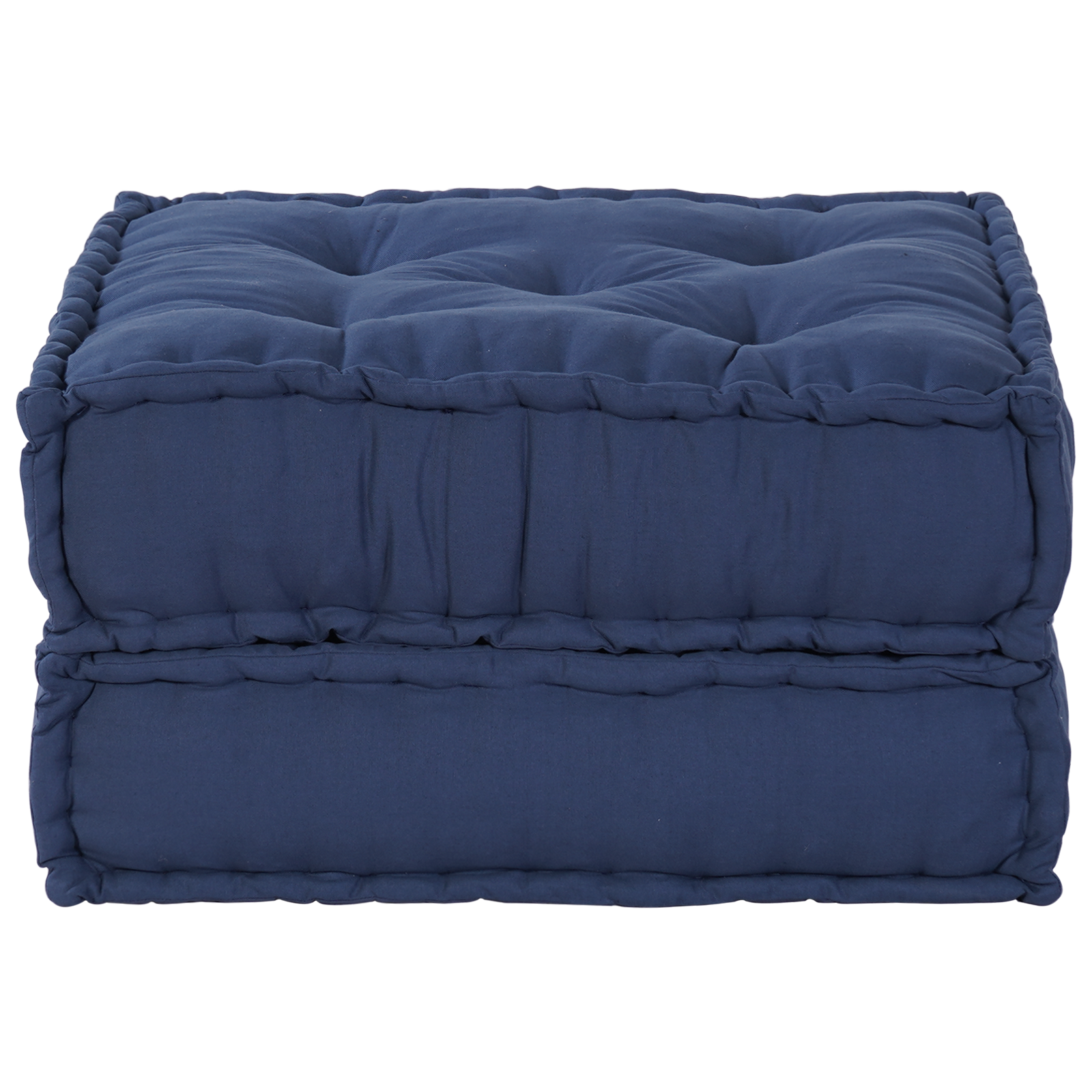 Modular Pouffe in Indigo - 70x70x36 Fabric - Image 3
