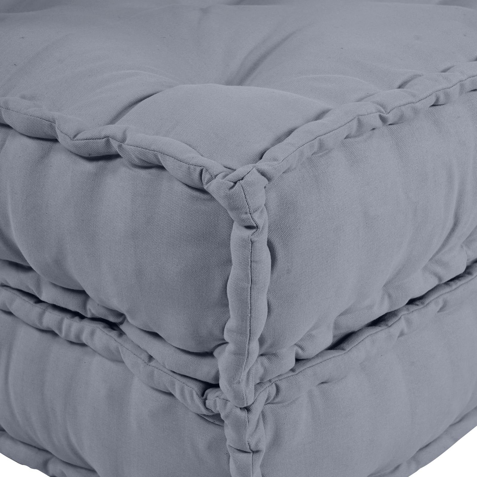 Grey Modular Pouffe 70x70x54 Fabric - Image 9