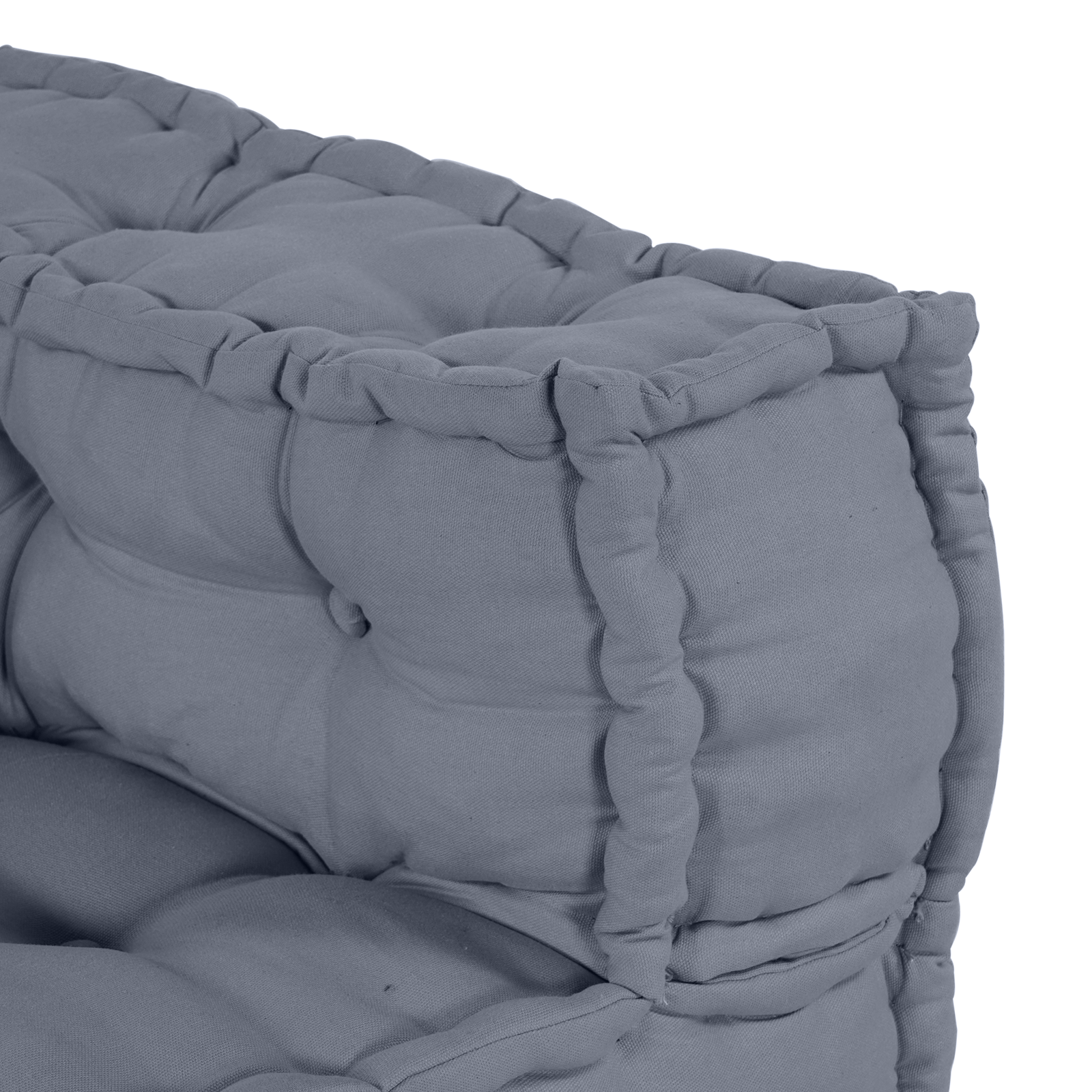 Gray Modular Pouffe 140x70x36 Fabric - Image 6