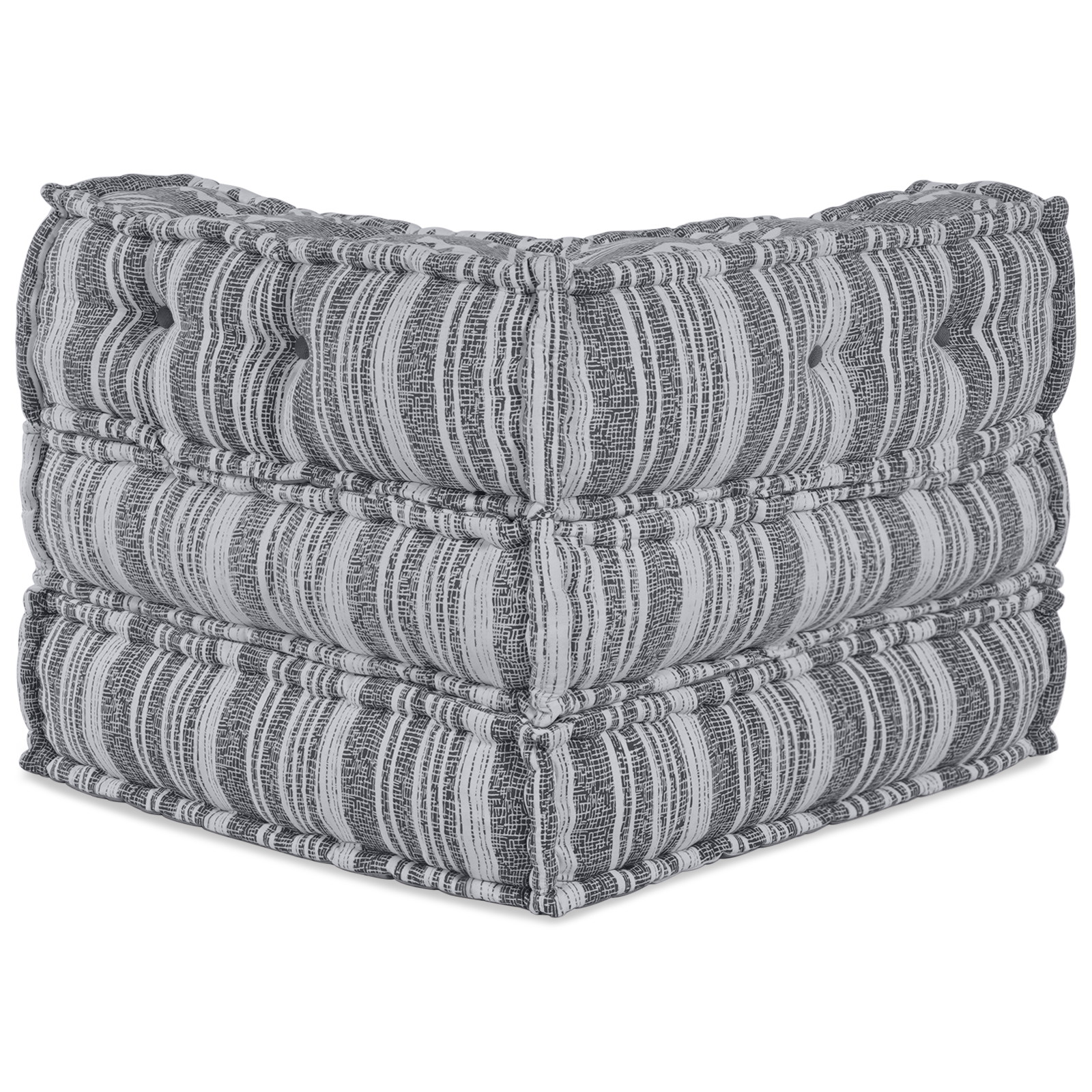 Modular Pouffe in Grey, 70x70x54 Fabric - Image 5