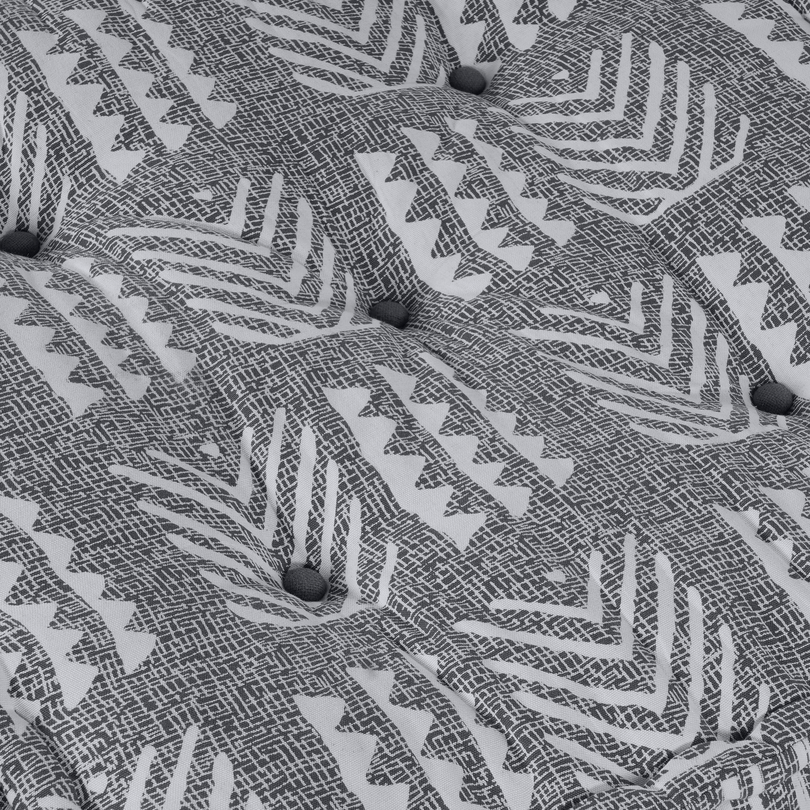 Modular Pouffe in Grey - 70x70x36 cm Fabric - Image 5