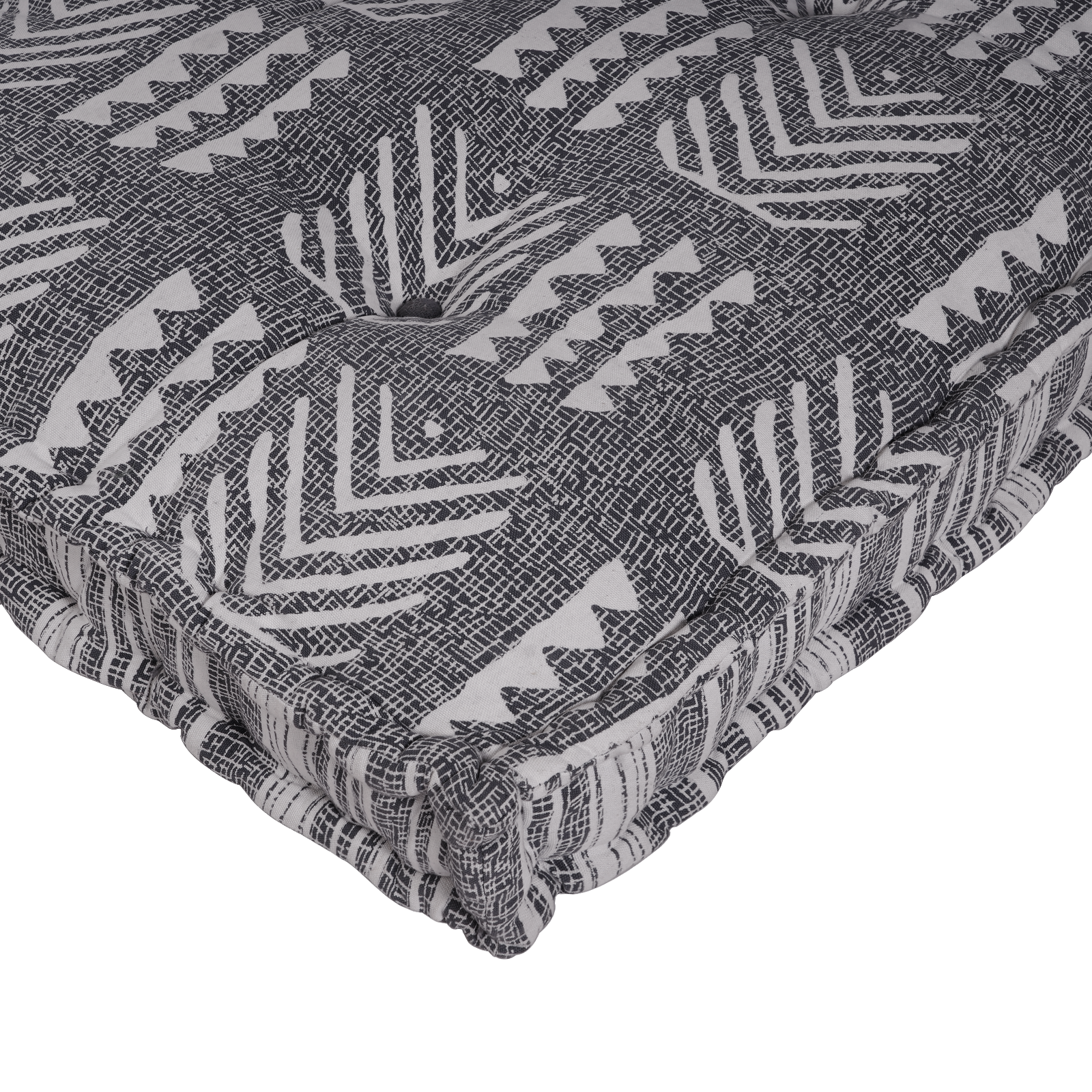 Grey Pallet Cushion 120x80x12 cm Fabric - Image 4