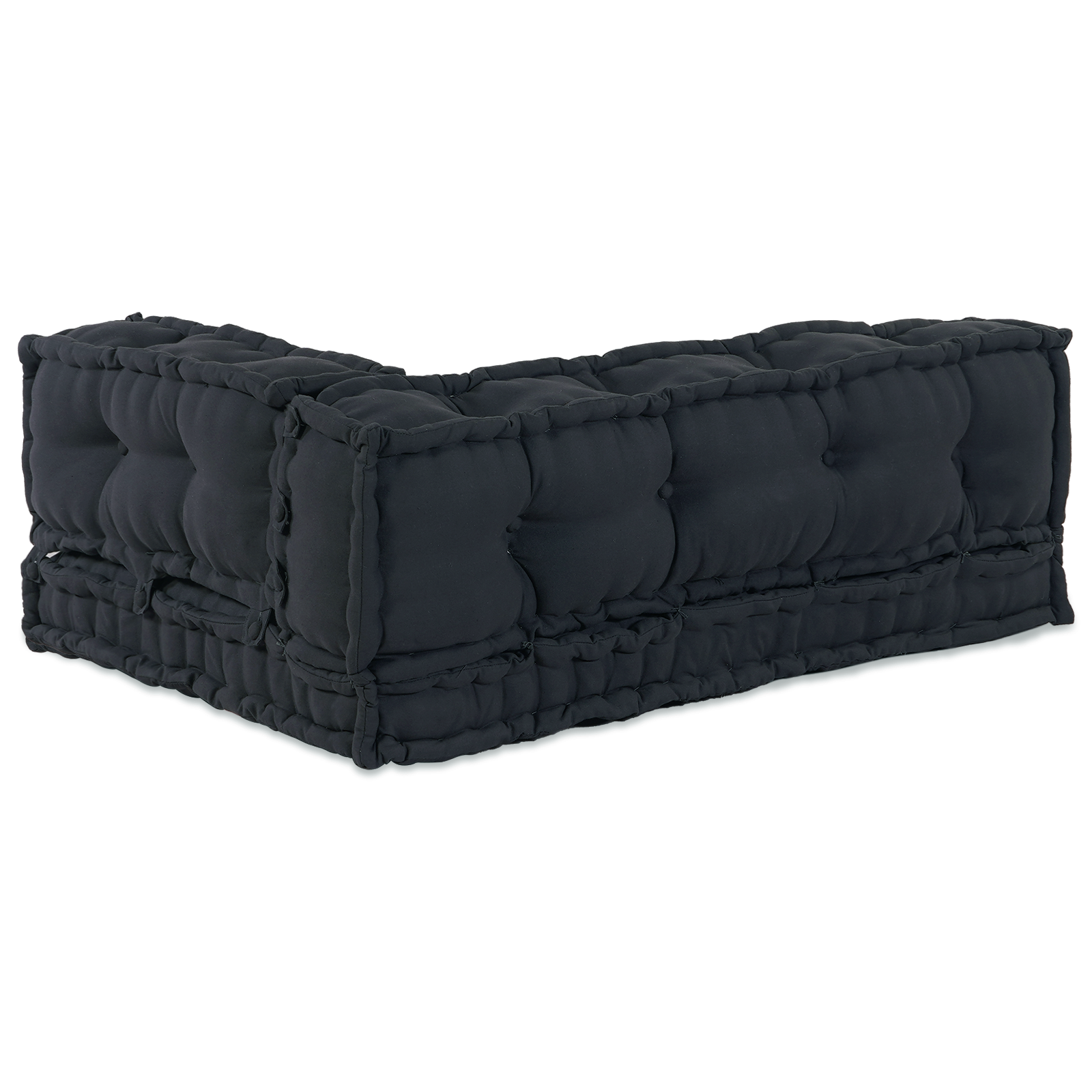 Pallet Sofa Cushion with Arm and Back Support - Anthracite Fabric - Image 3