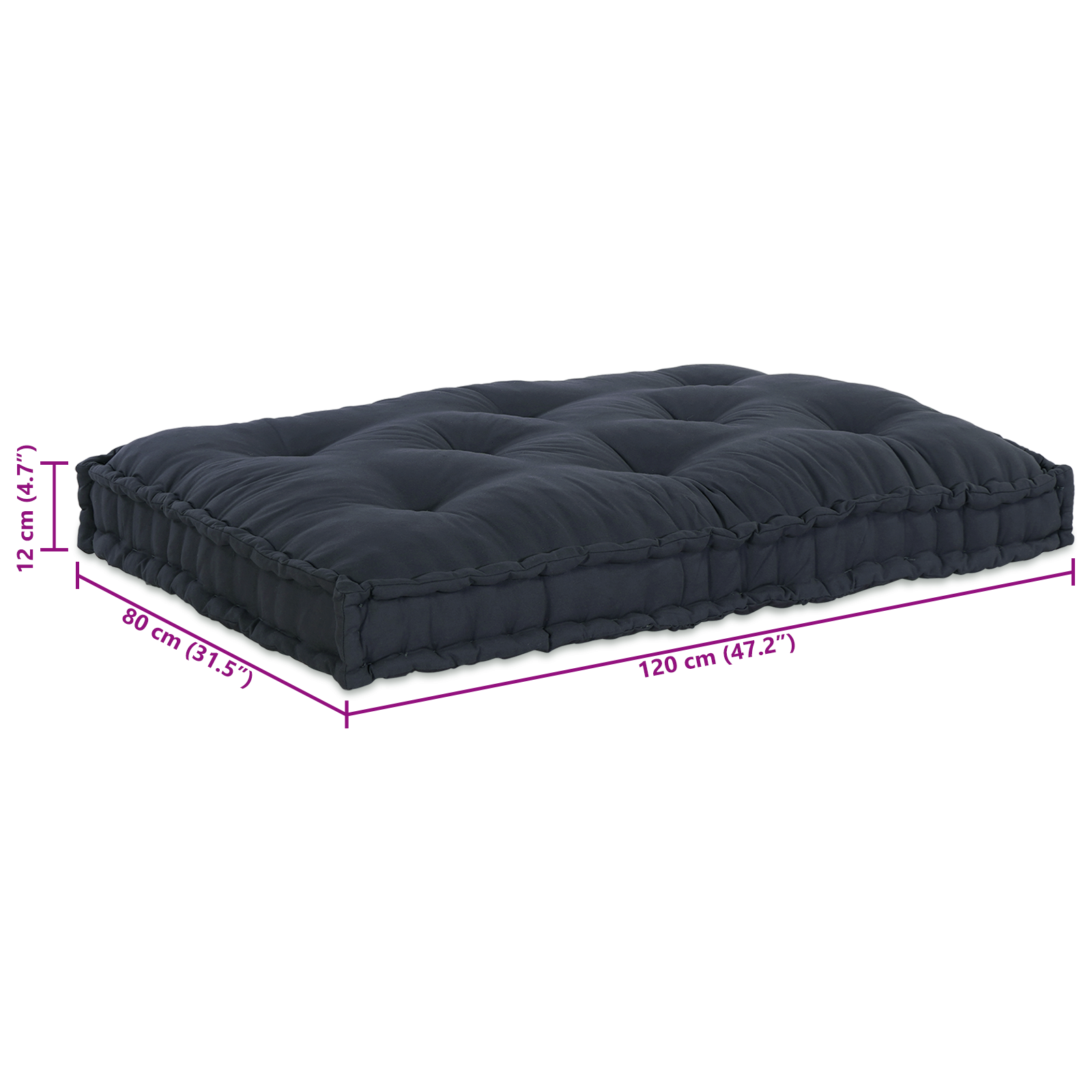 Pallet Sofa Cushion in Anthracite Fabric - Image 7