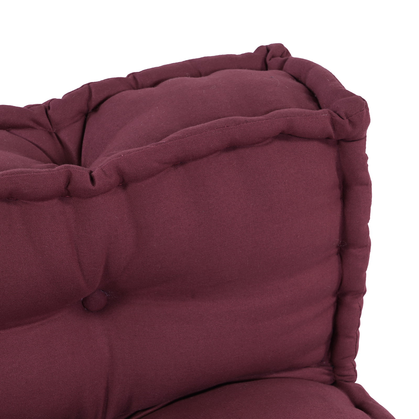 Pallet Sofa Cushion with Back Support - Red Fabric - Image 4