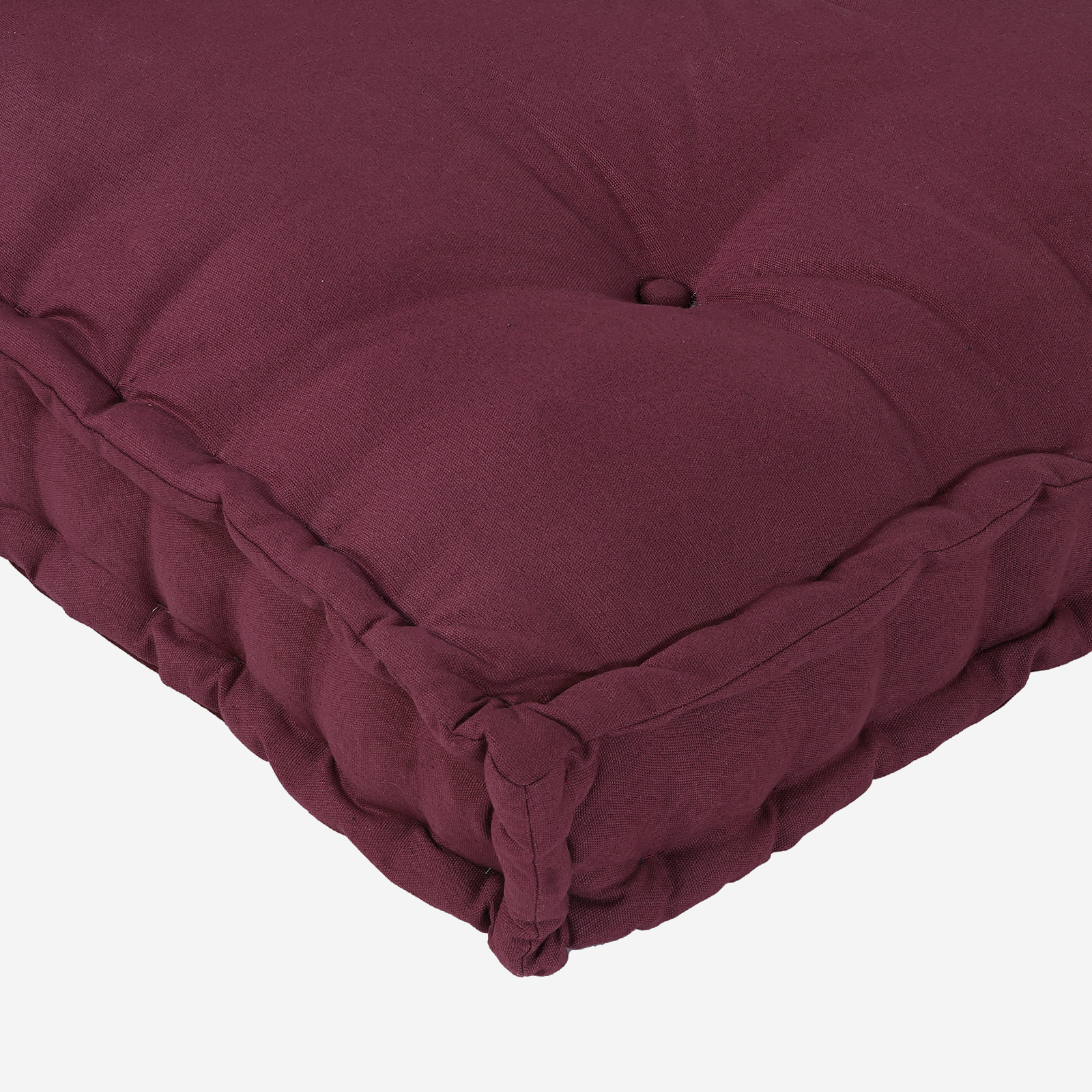Pallet Sofa Cushion with Back Support - Red Fabric - Image 6