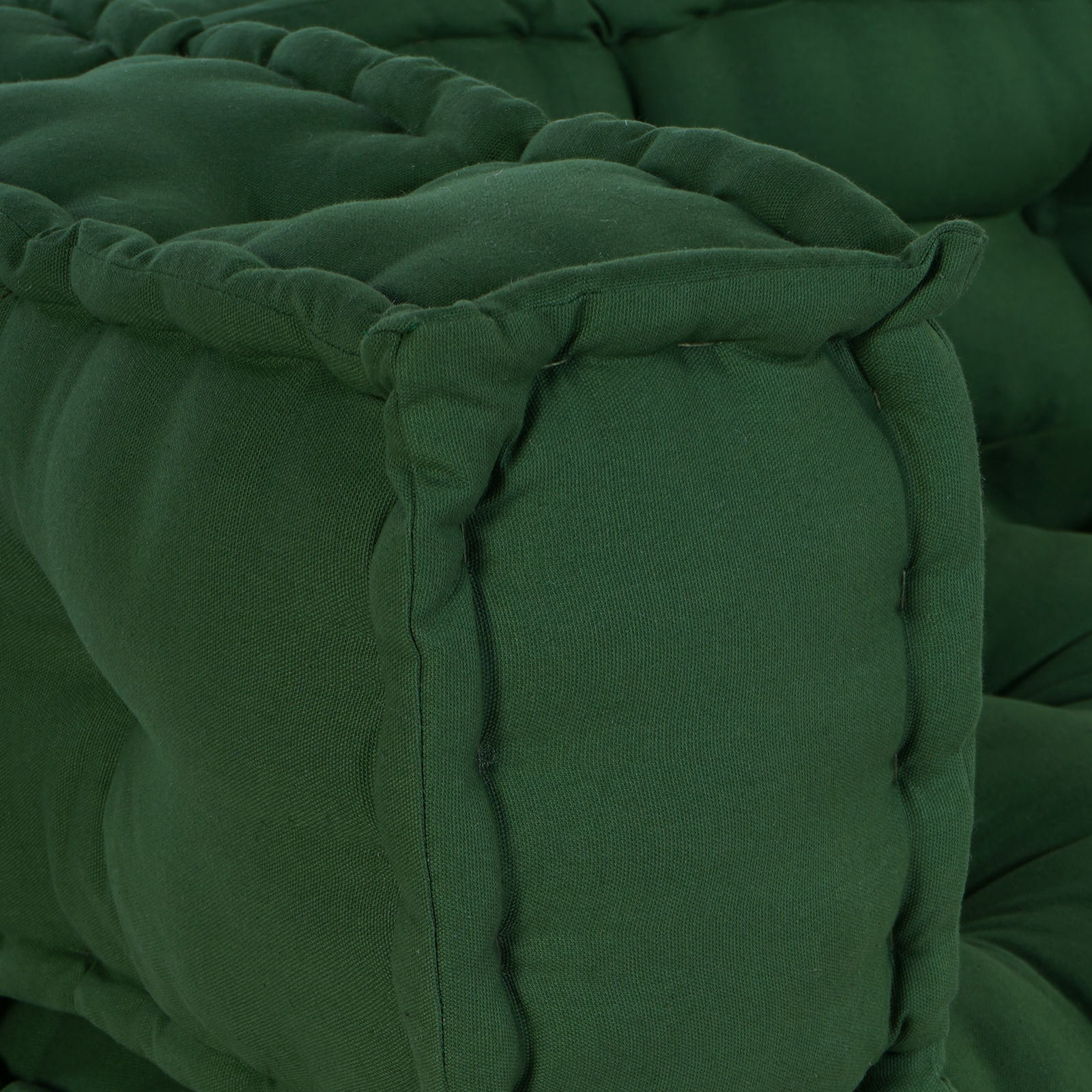 Pallet Sofa Cushion with Arm and Back Support - Green Fabric - Image 4