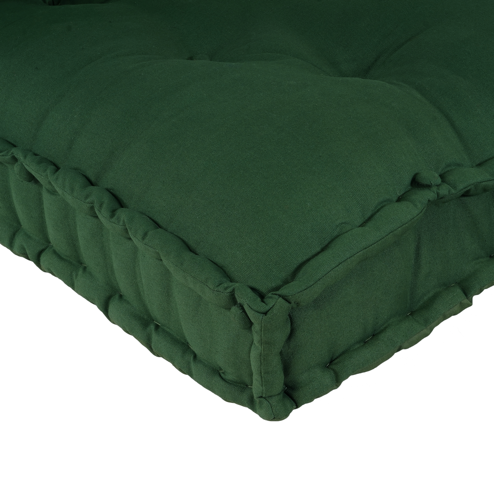 Pallet Sofa Cushion with Arm and Back Support - Green Fabric - Image 6