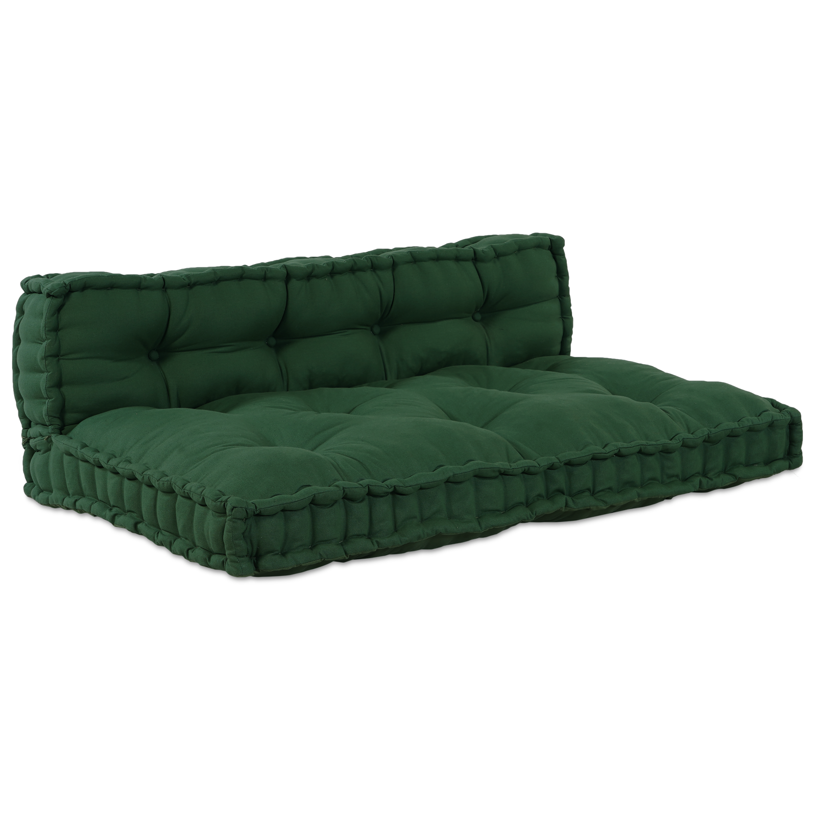 Palletssofa Kussen met Rugleuning Groene Stof