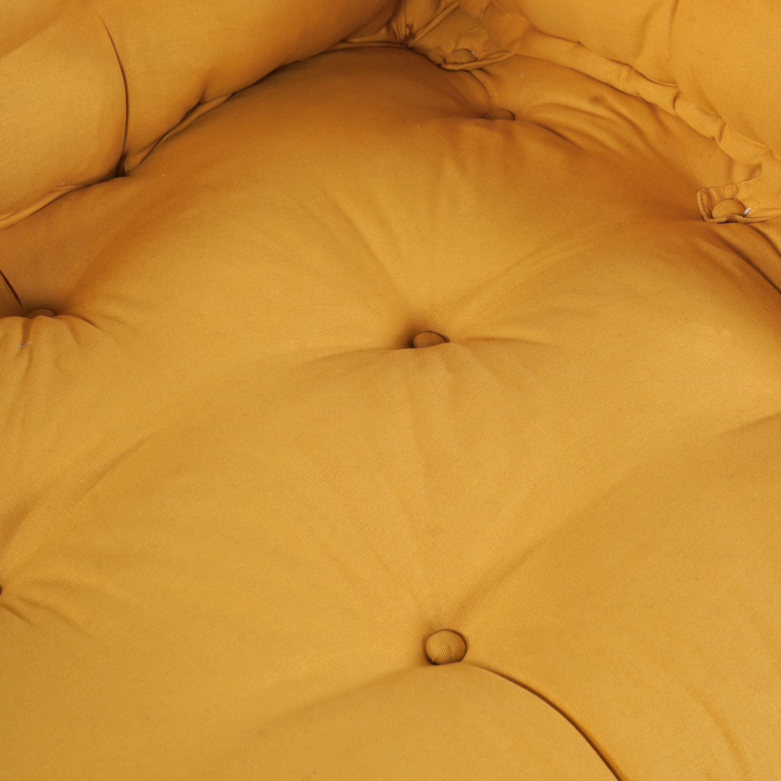 Yellow Fabric Pallet Sofa Cushion with Back Support - Image 5