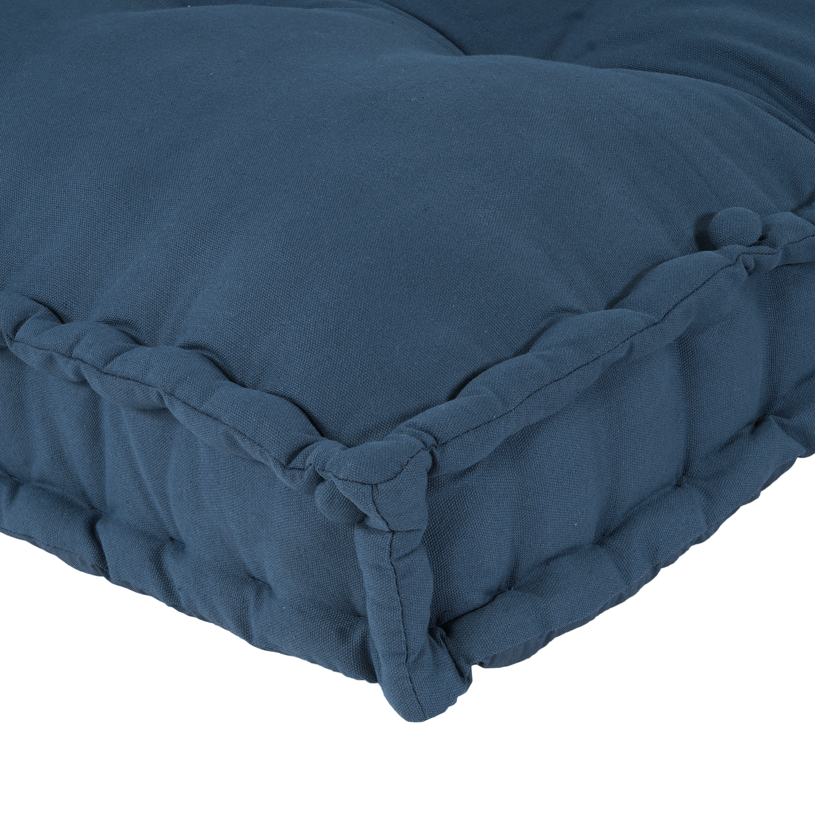 Pallet Sofa Cushion with Arm and Back Support - Blue Fabric - Image 6