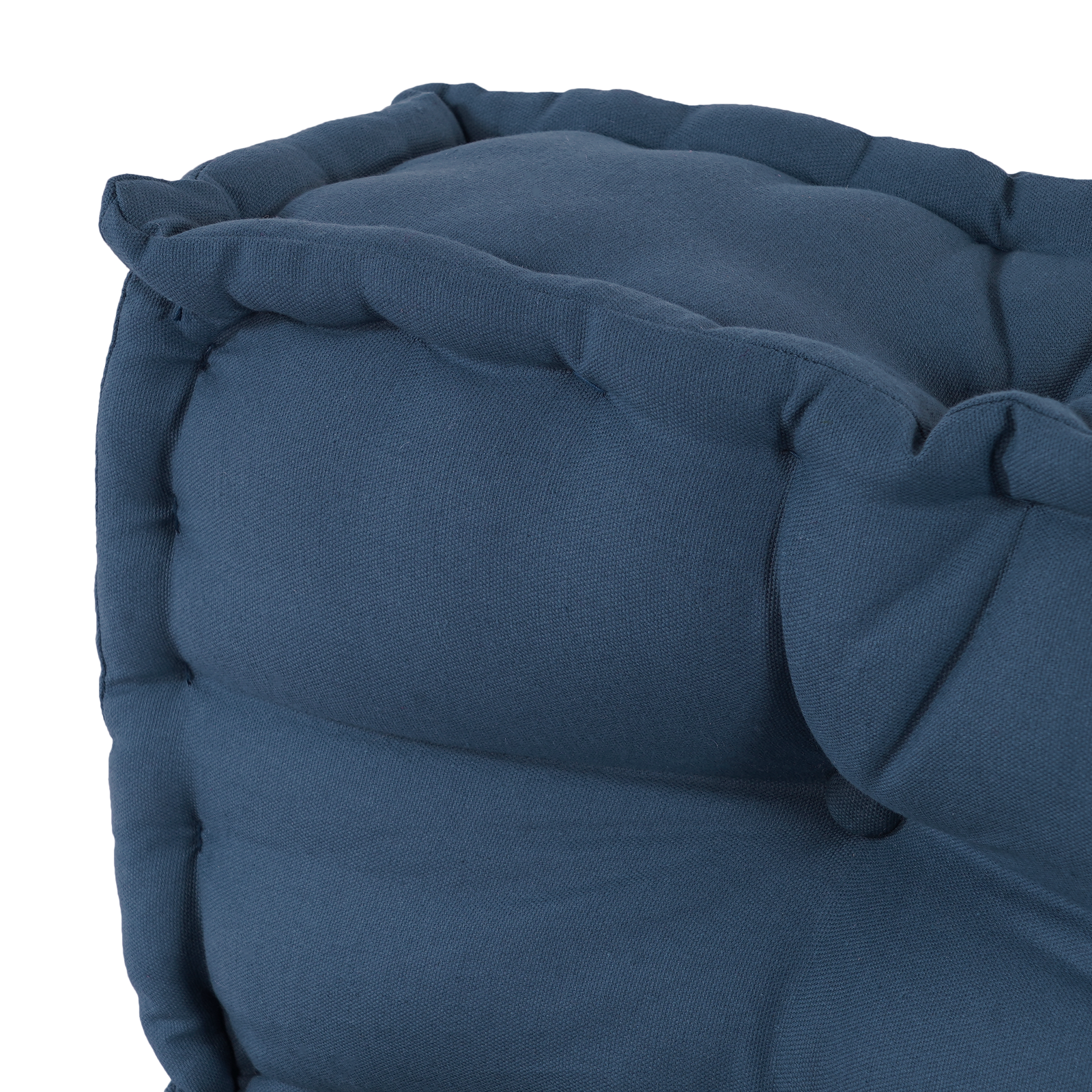 Pallet Sofa Cushion with Back Support Blue Fabric - Image 4