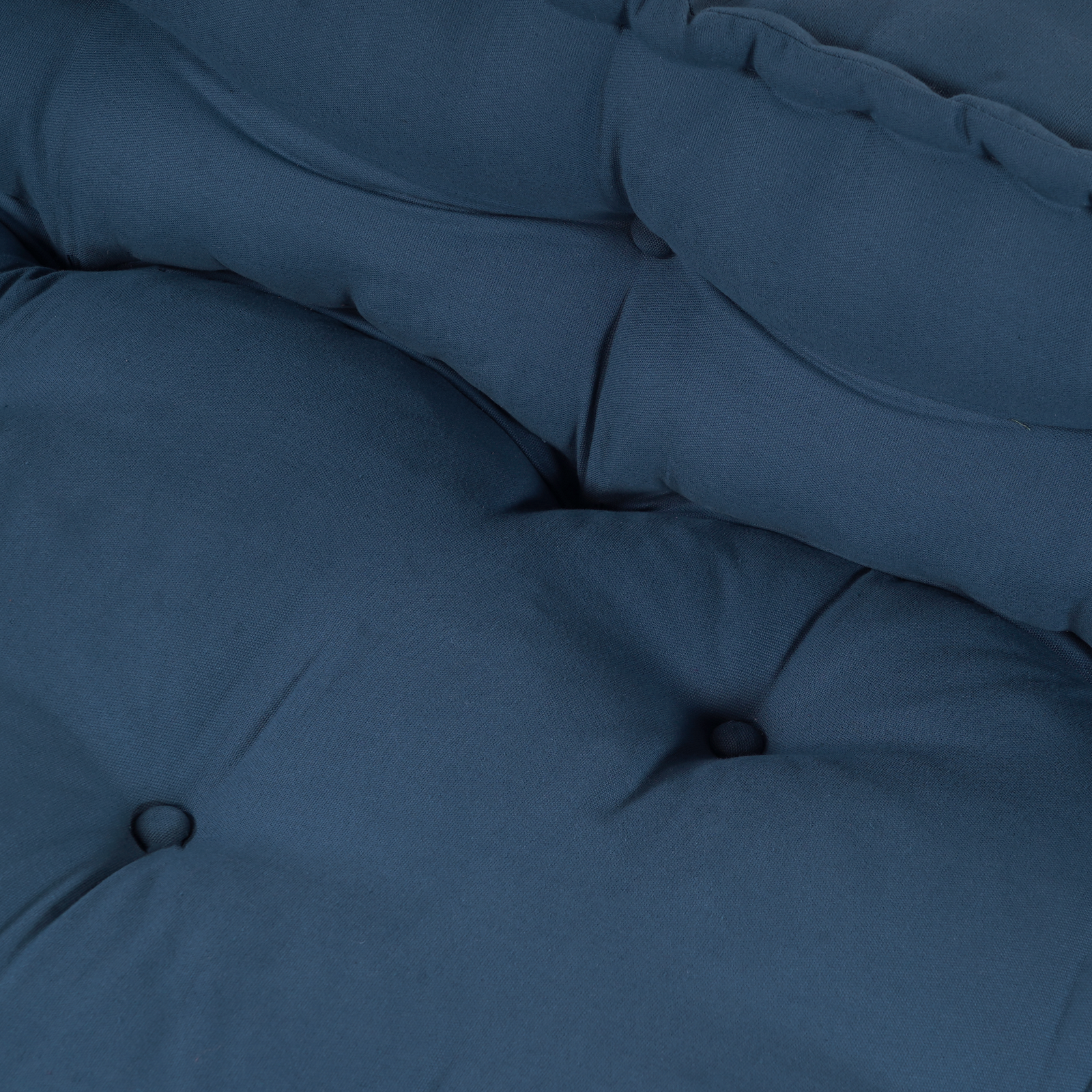 Pallet Sofa Cushion with Back Support Blue Fabric - Image 5