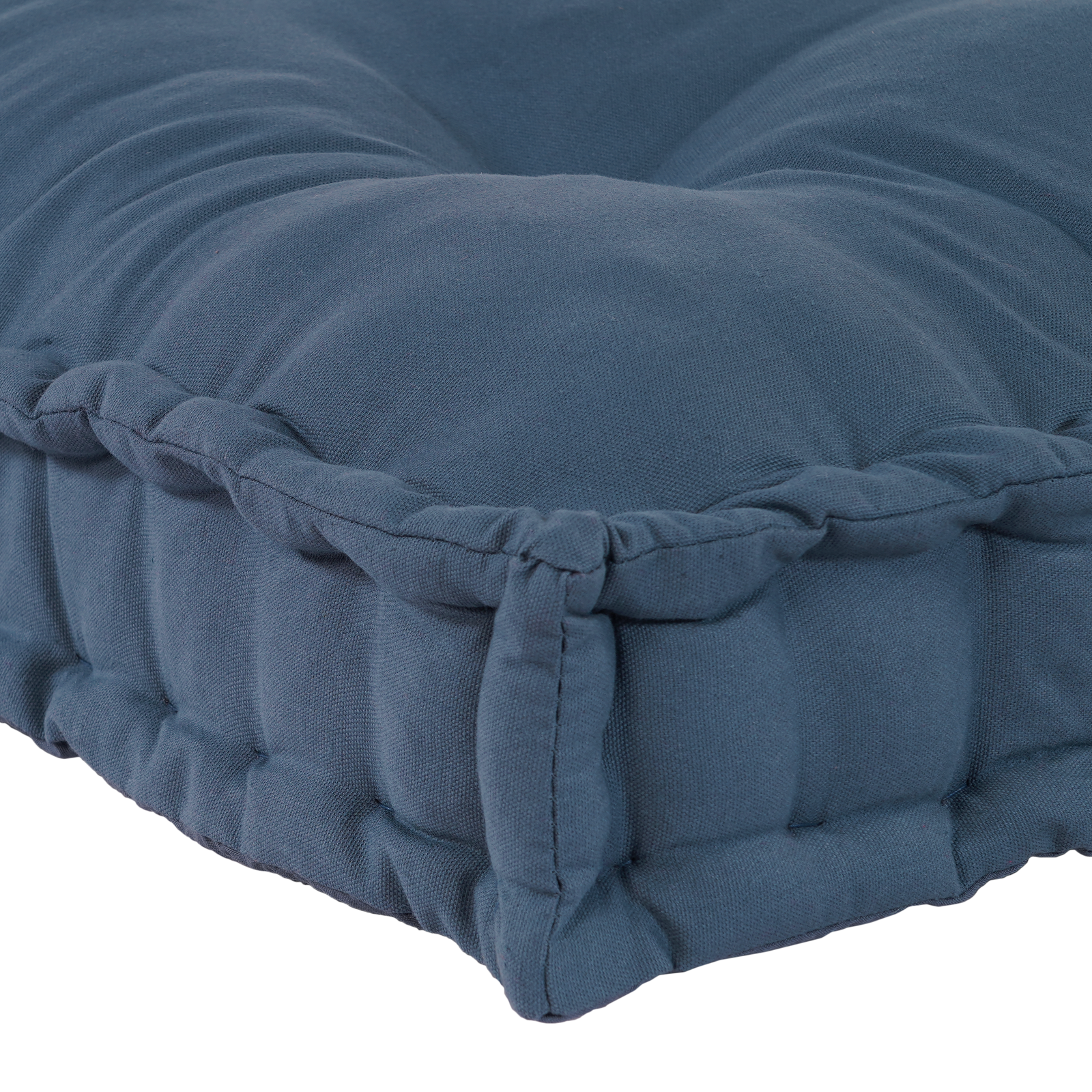Pallet Sofa Cushion Blue Fabric - Image 4
