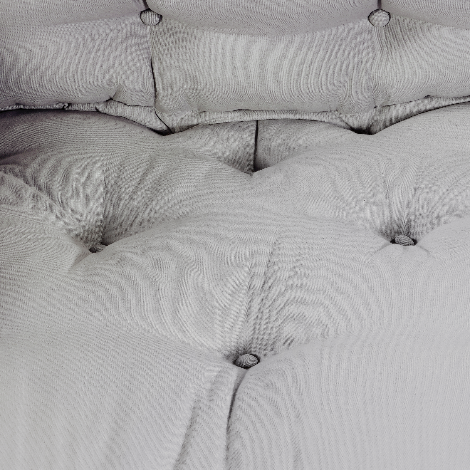 Pallet Sofa Cushion with Arm and Back Support, Grey Fabric - Image 5