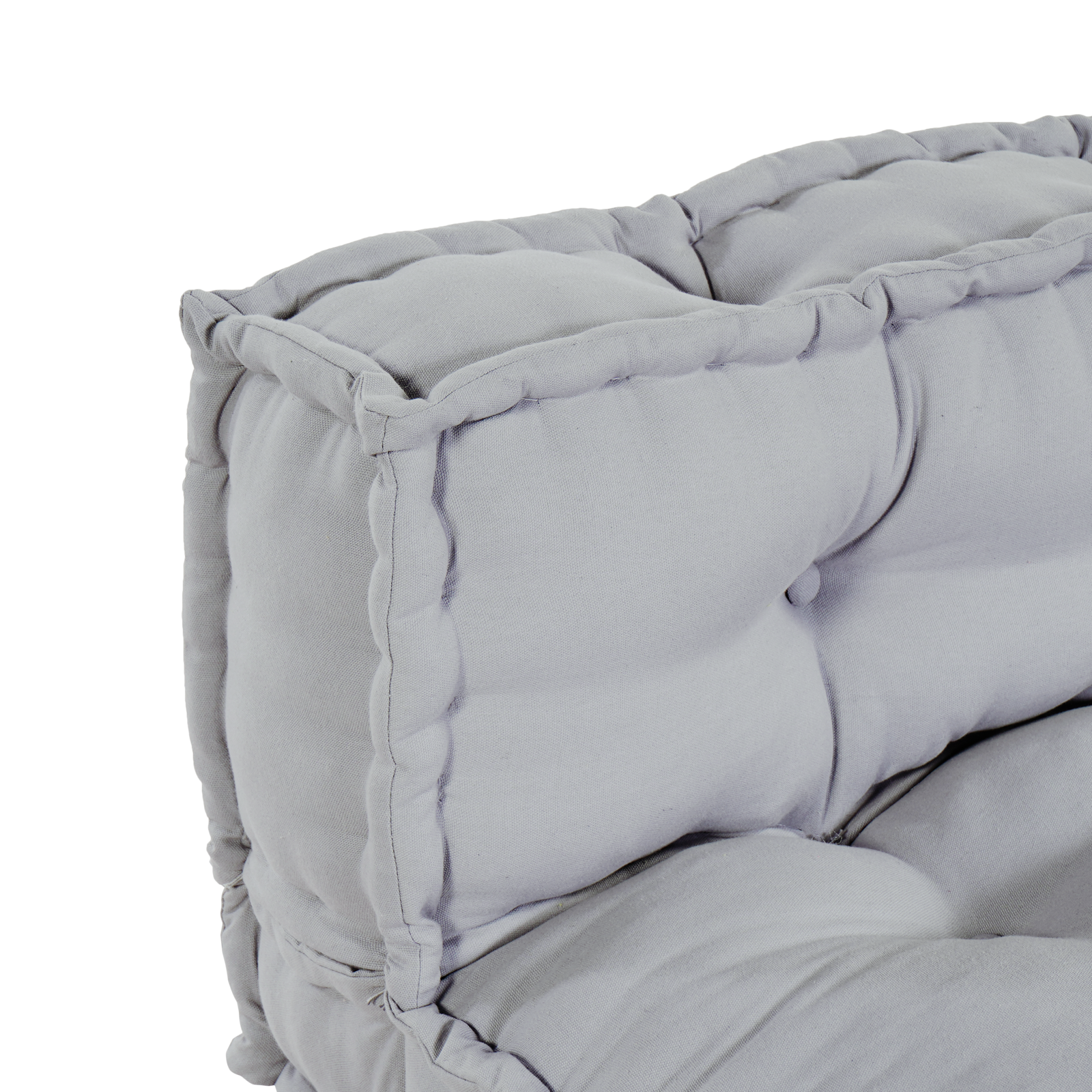 Pallet Sofa Cushion with Back Support in Grey Fabric - Image 4