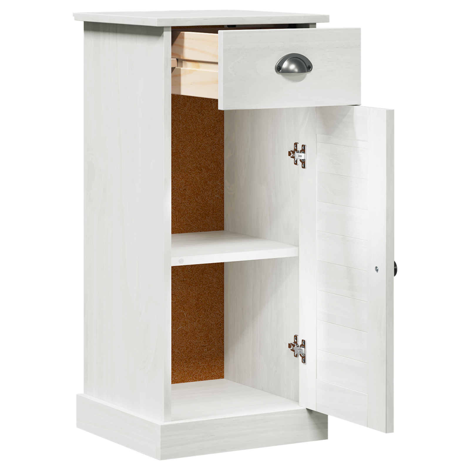 Bathroom Cabinet "VIGO" with Drawer 37x34x80 cm Solid Wood Pine - Image 5