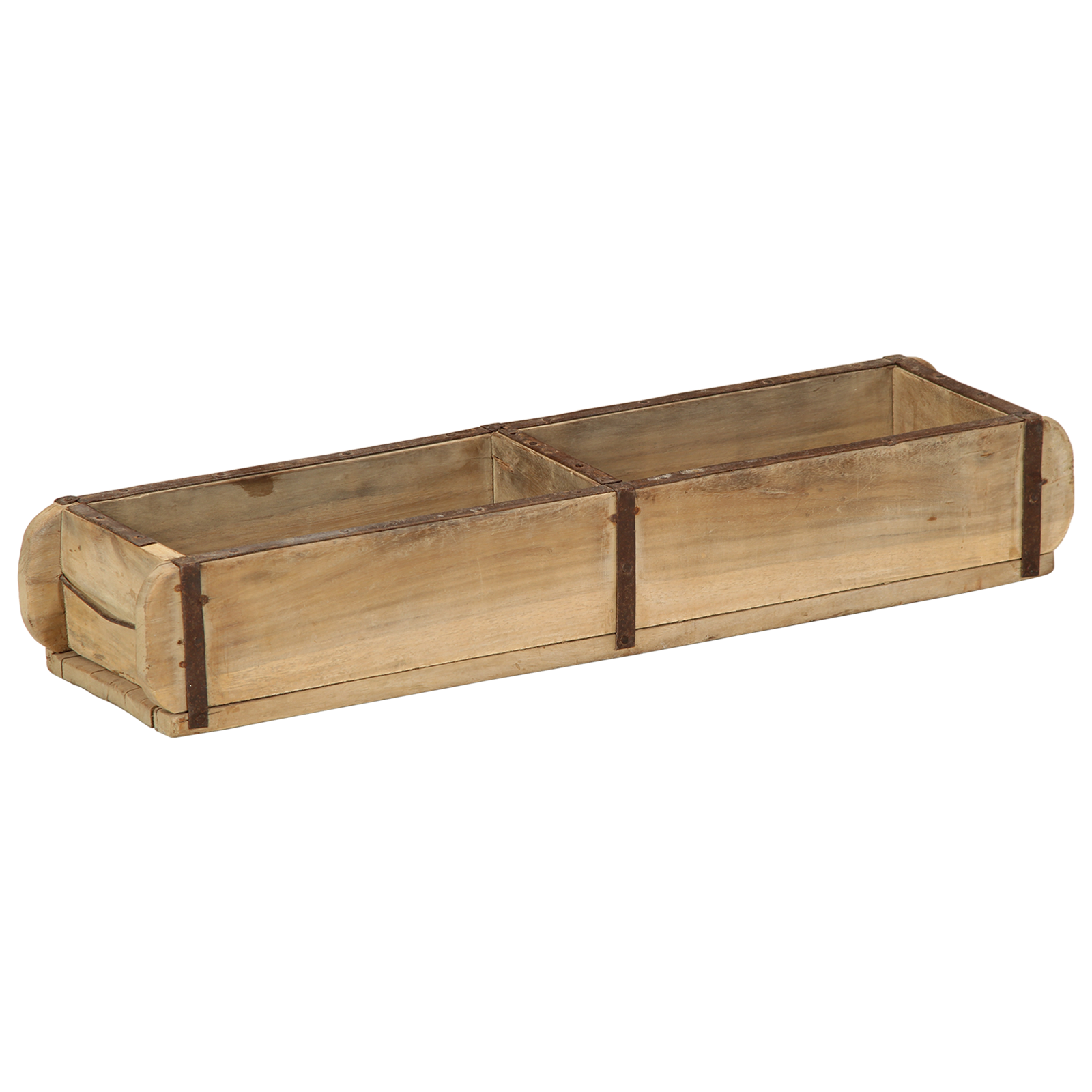 Dienblad 60,5x15x9 cm Massief Hout Hergebruikt