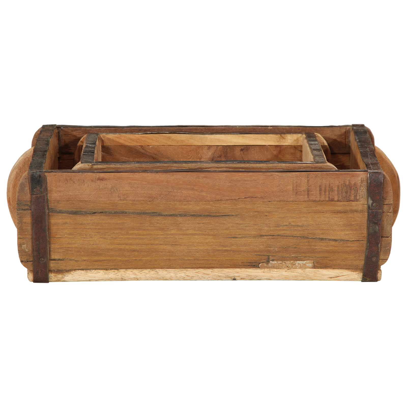 2 Piece Tray Set Solid Wood Reclaimed - Image 7