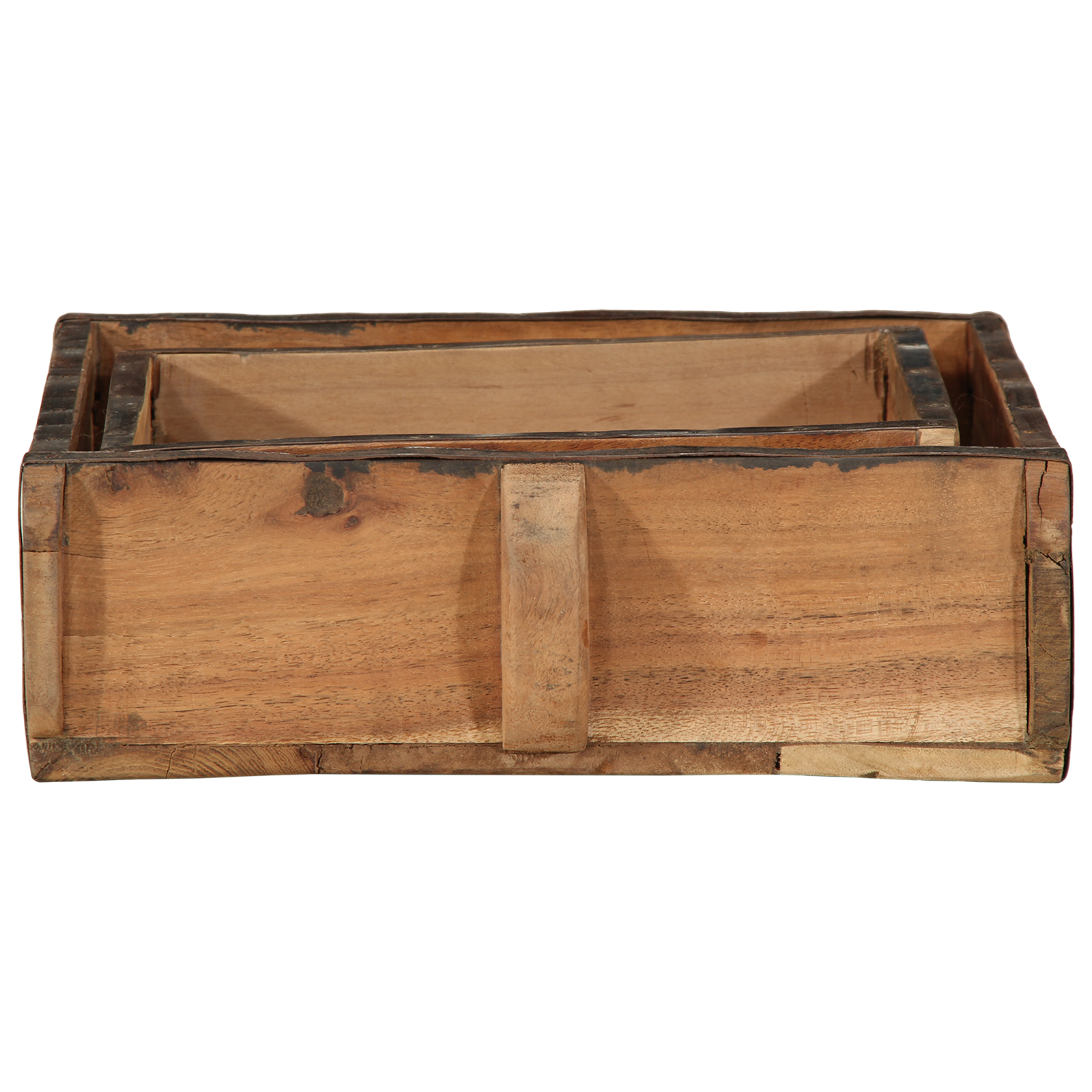 2 Piece Tray Set Solid Wood Reclaimed - Image 8